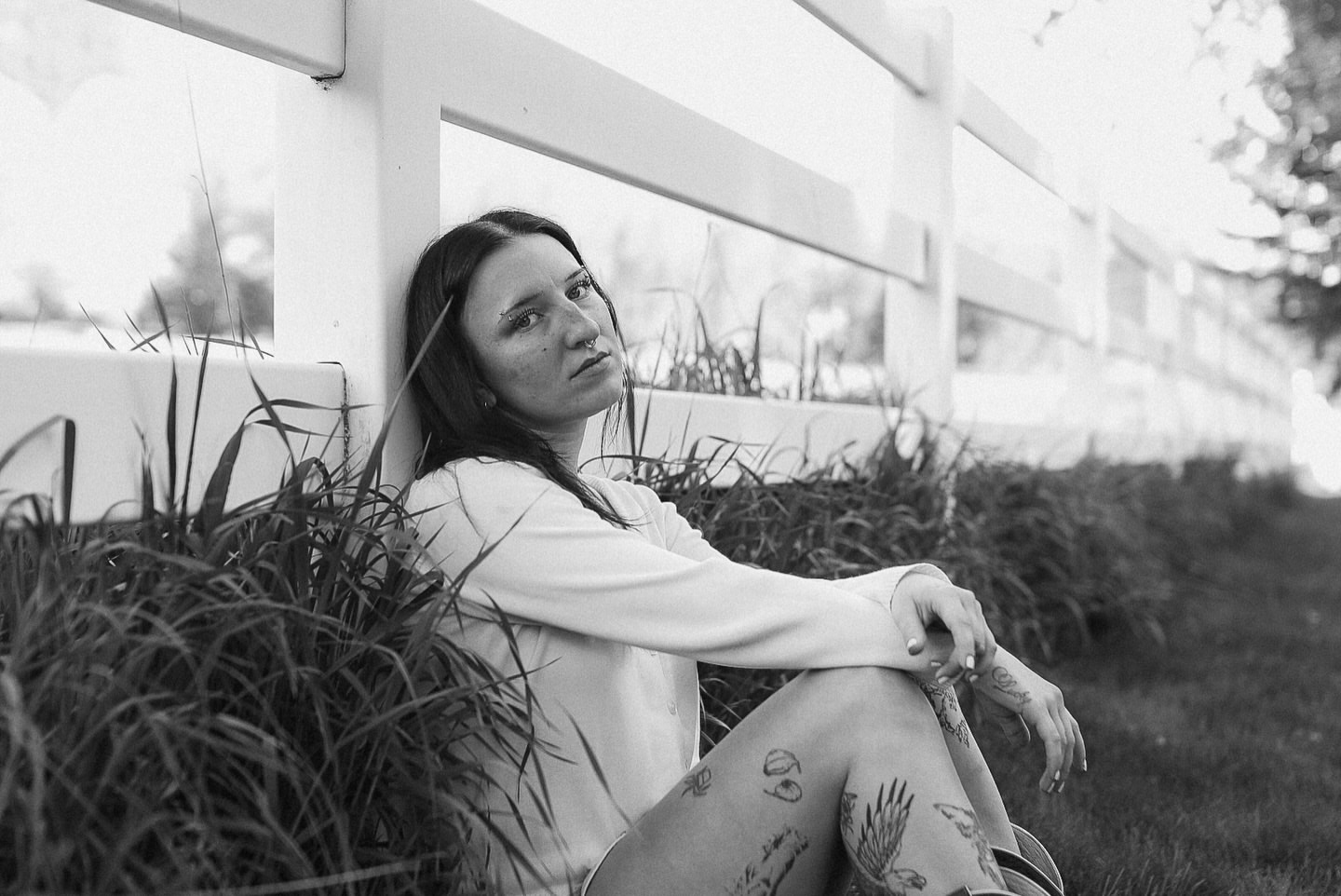 Tattooed leg black and grey tattoo on the leg by 𝓡𝓸𝓼𝓮 𝓗𝓪𝔂𝓮𝓼