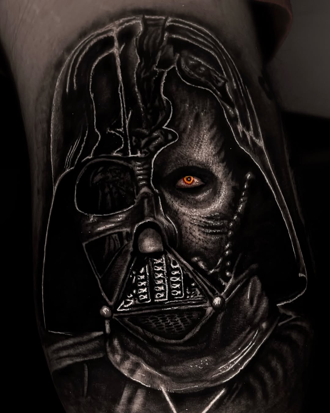 Tattoo by @trevtheimpaler — black_and_grey, realism