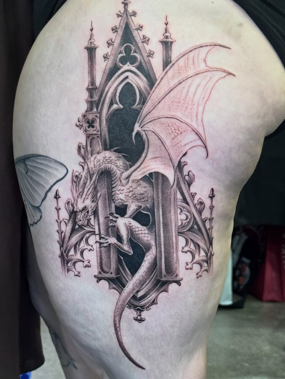 Tattoo by @zacharyktattoos โ realism, black_and_grey