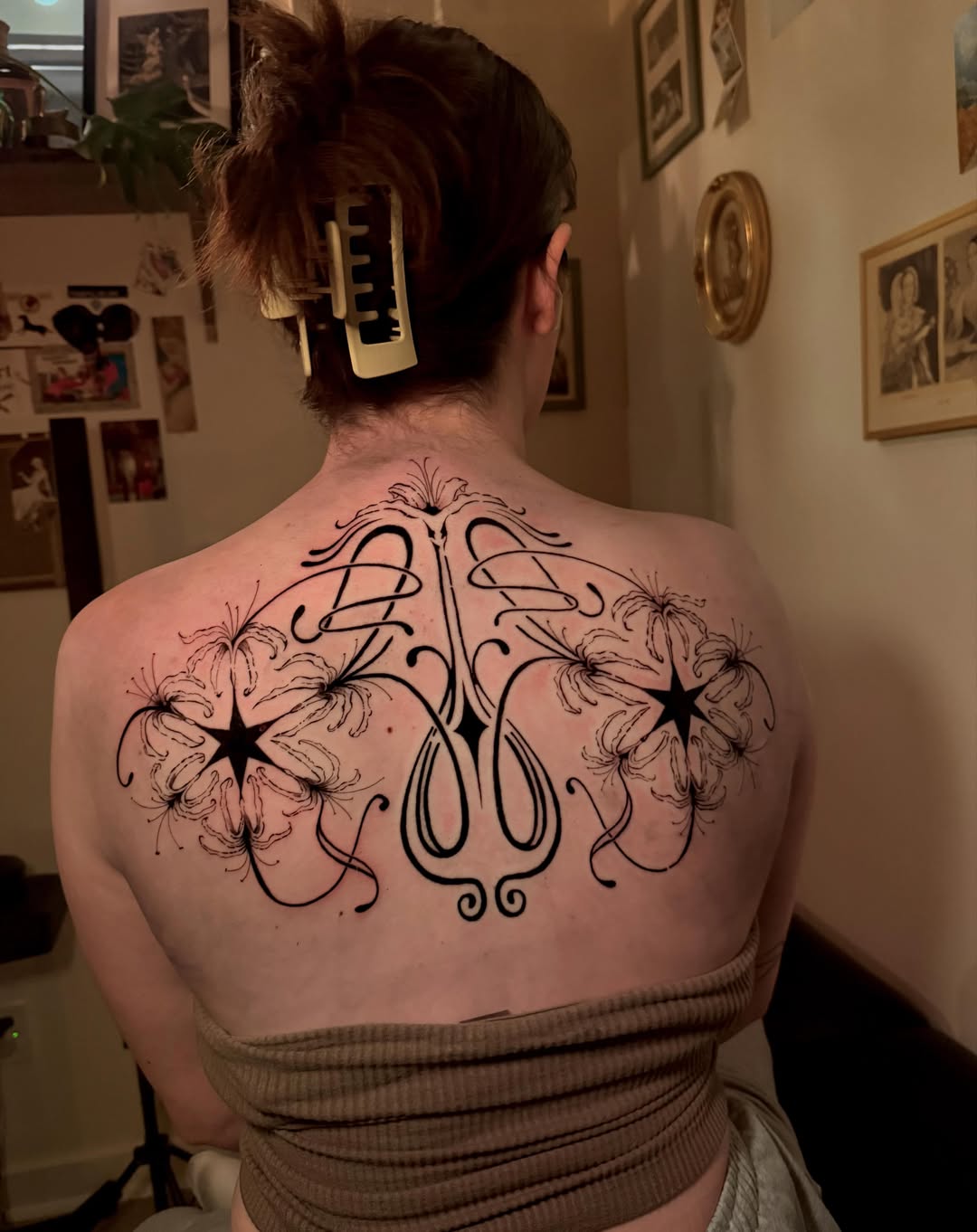 Tattoo by @juniperinkk — ornamental, lettering_script