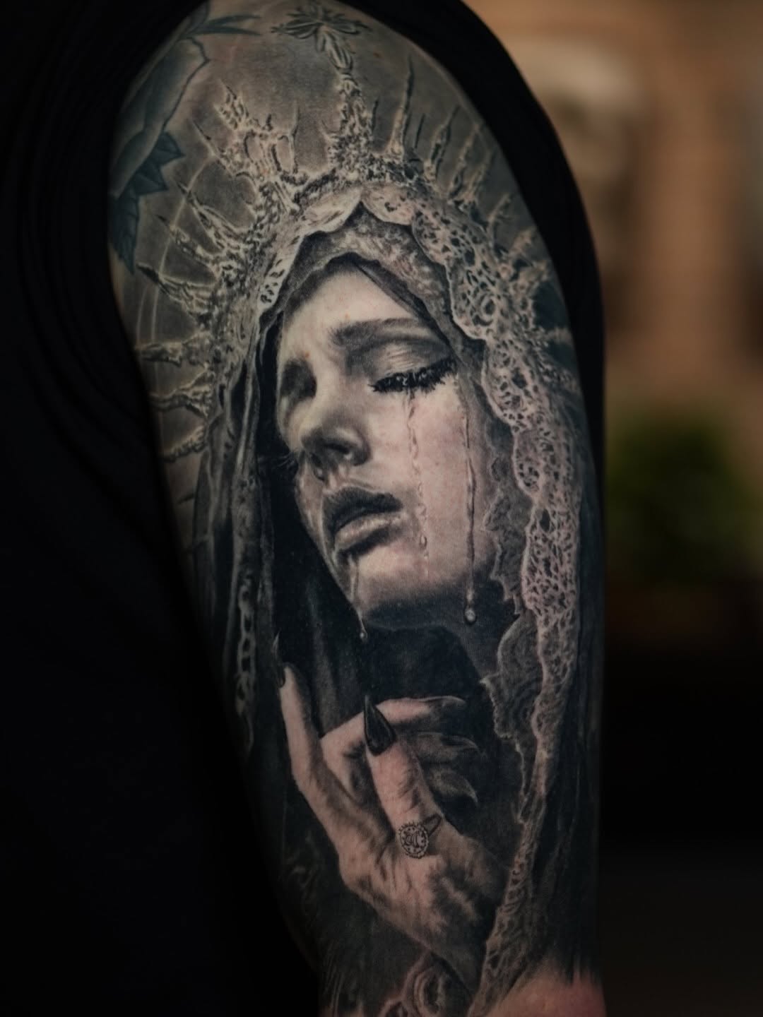 Tattoo by @zach.the.ripperr โ realism, black_and_grey