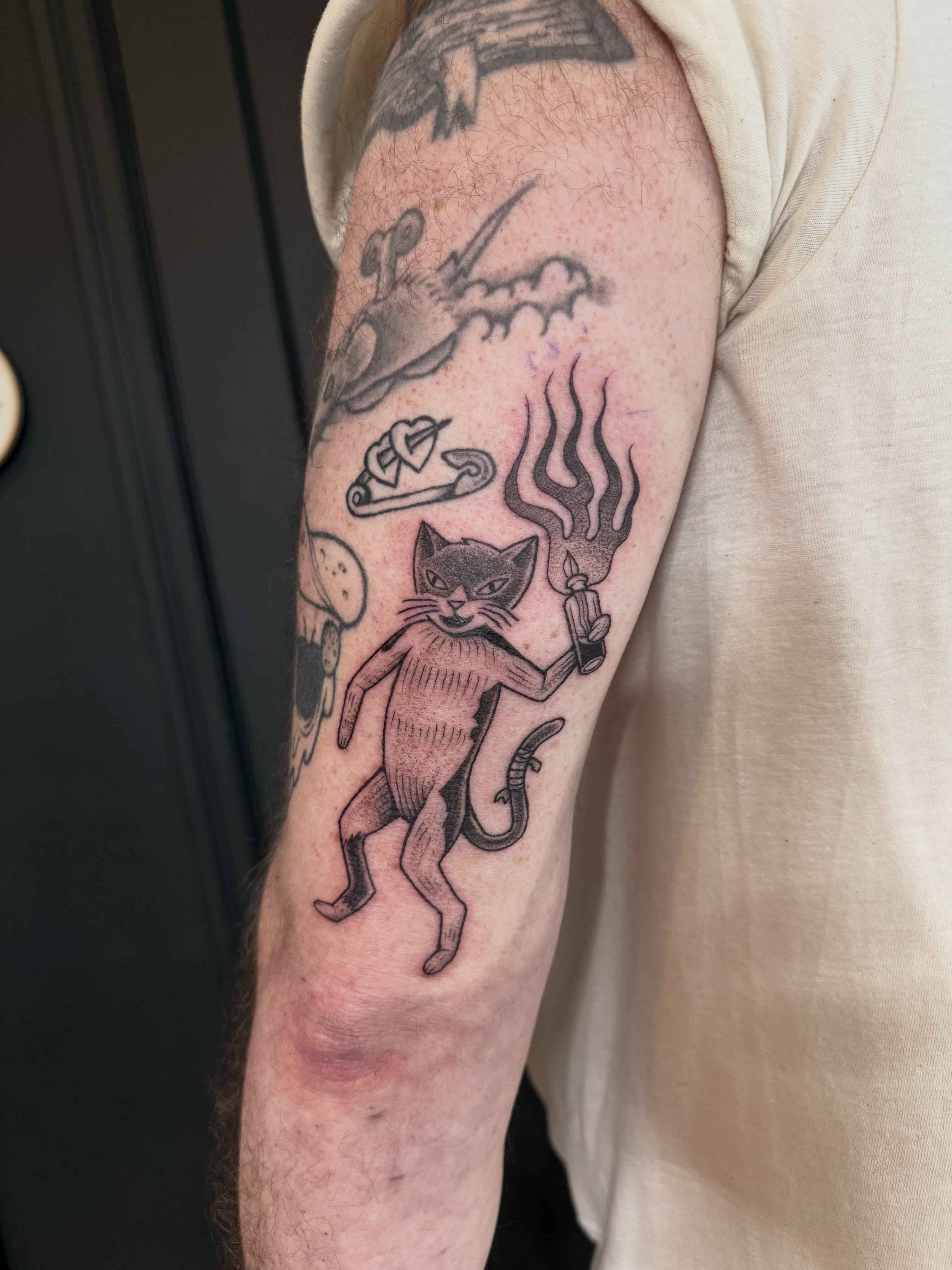 Tattoo by @pdv — black_and_grey