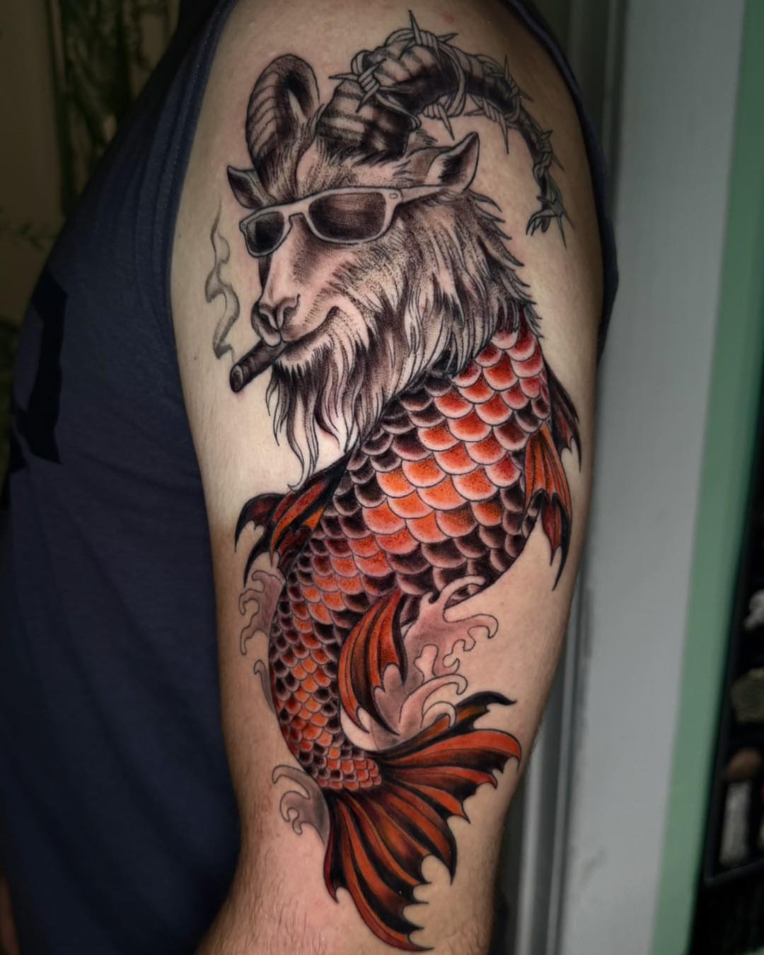 Tattoo by @tattoos_bymkr — american_traditional, realism