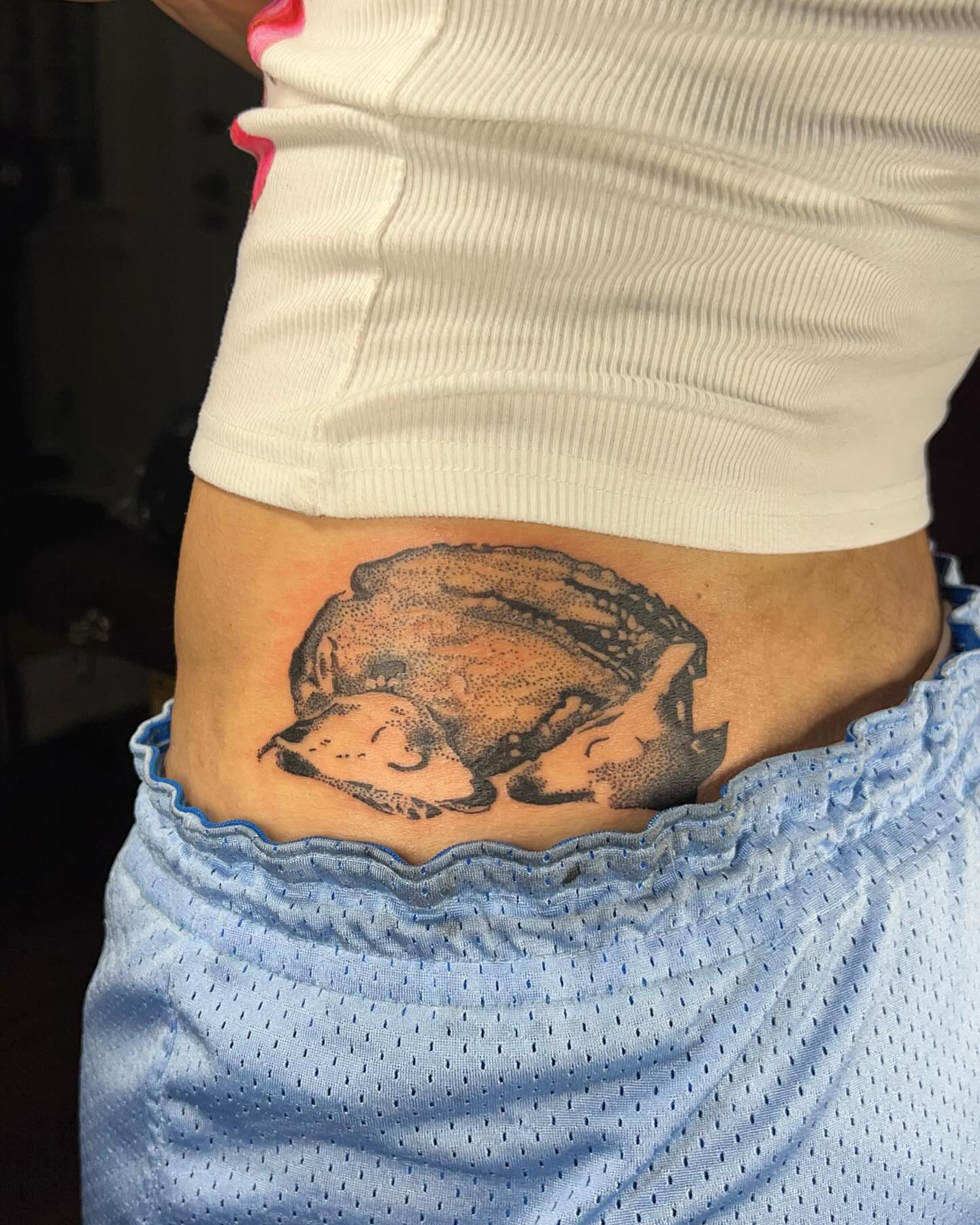 Tattoo by @ineedarocketlauncher — dotwork