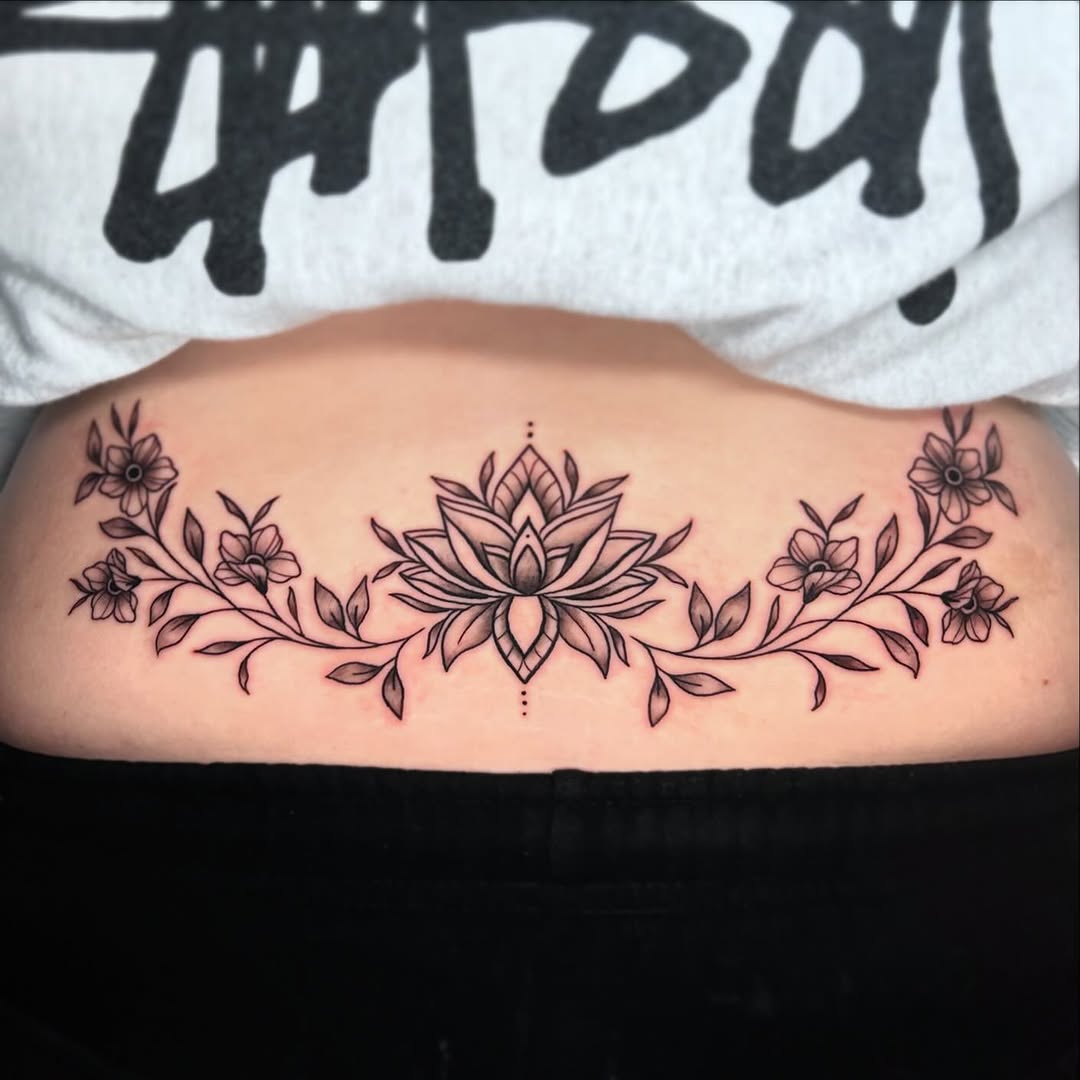 Tattoo by @tattoosbykass — fine_line, black_and_grey