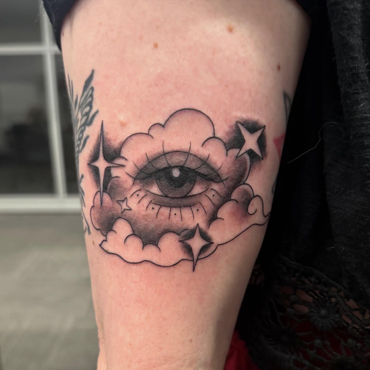 Tattoo by @shoppertattoo — american_traditional, black_and_grey