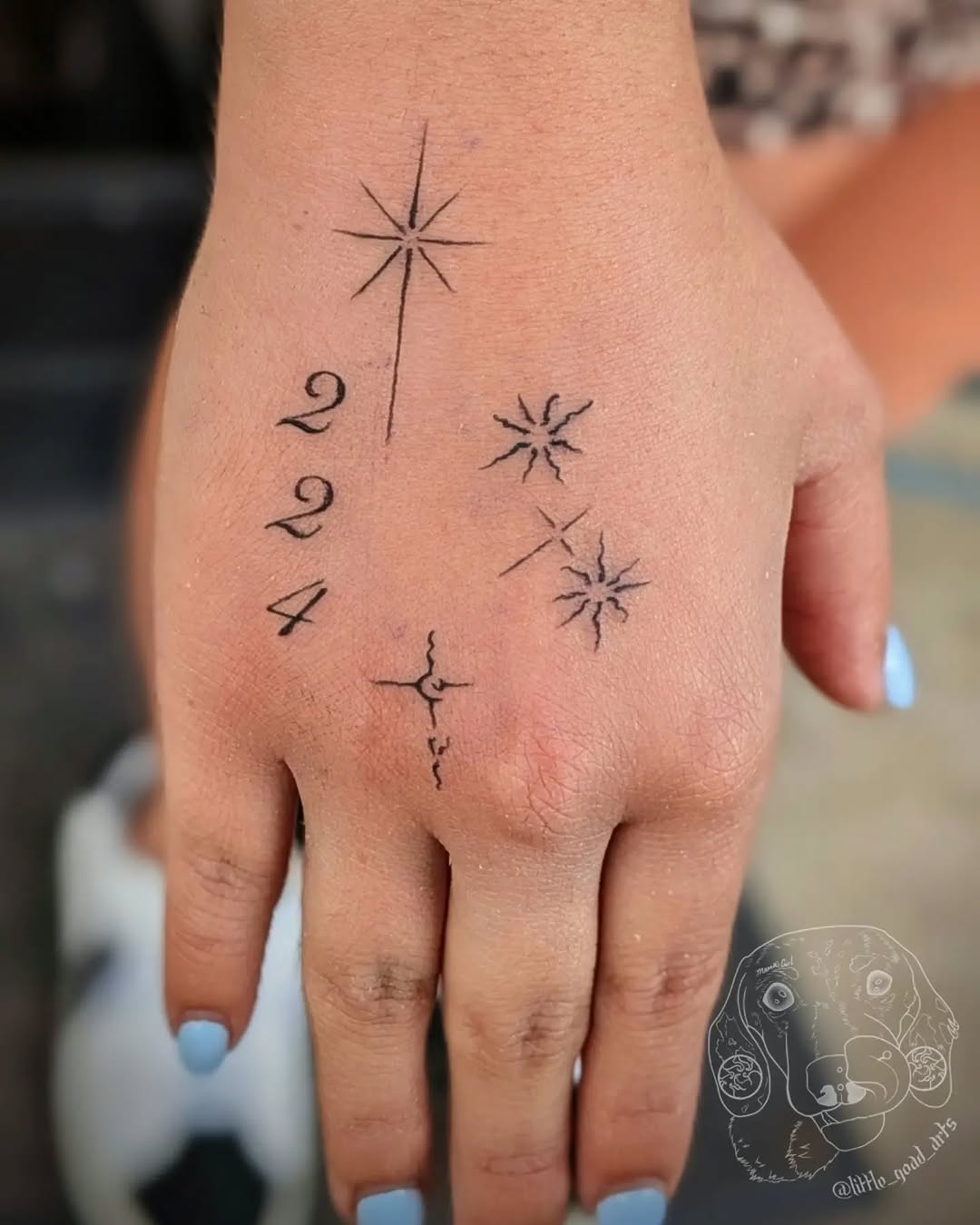 Tattoo by @little_goad_arts โ fine_line, minimalist