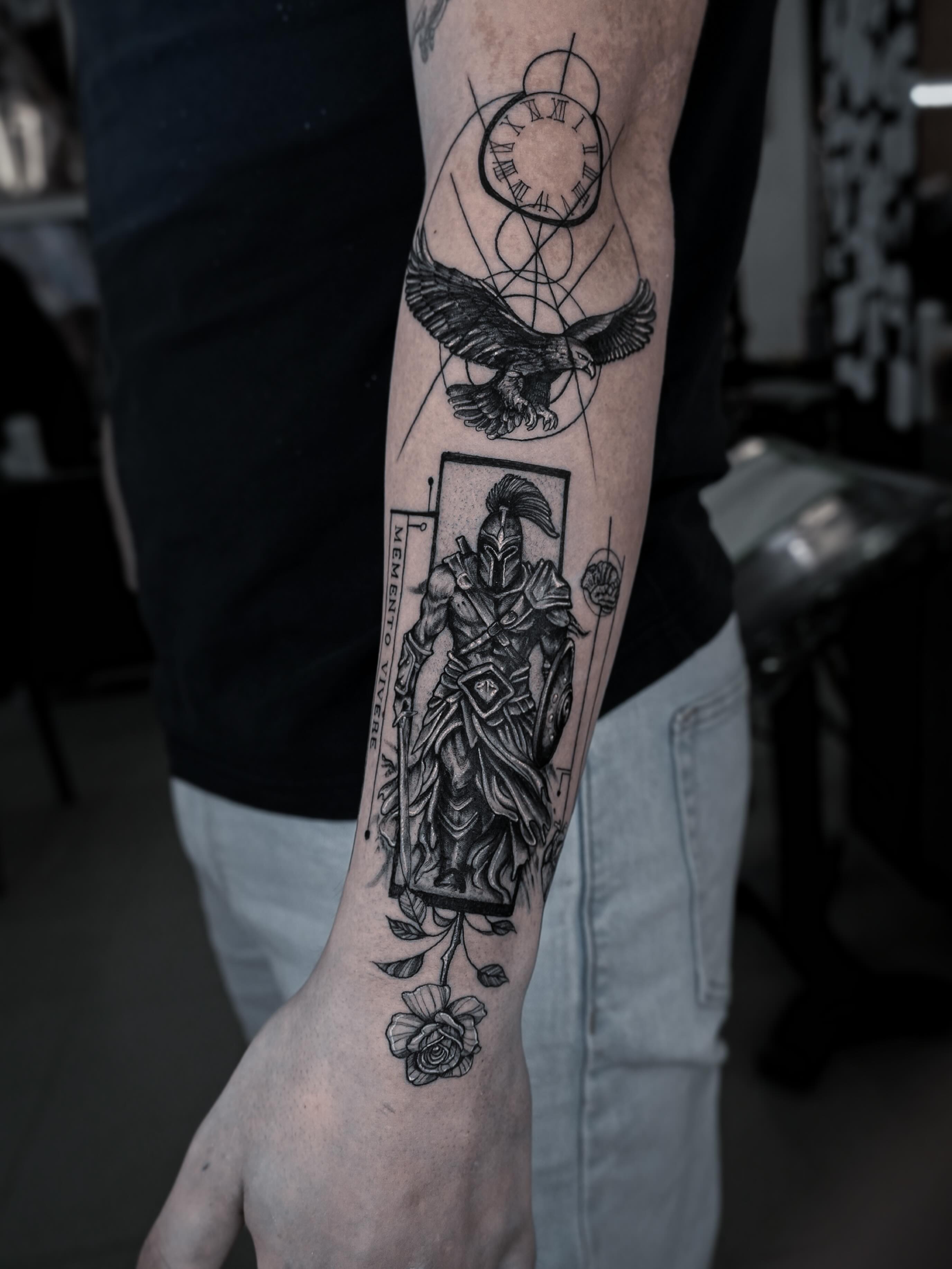 Tattoo by @kurt_tattoo_ottawa β black_and_grey, geometric