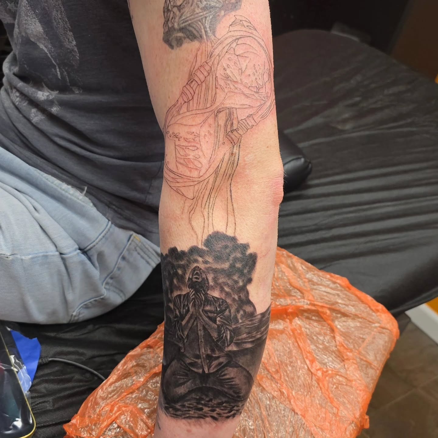 Tattoo by @creativeinsighttattoo19 — black_and_grey, realism