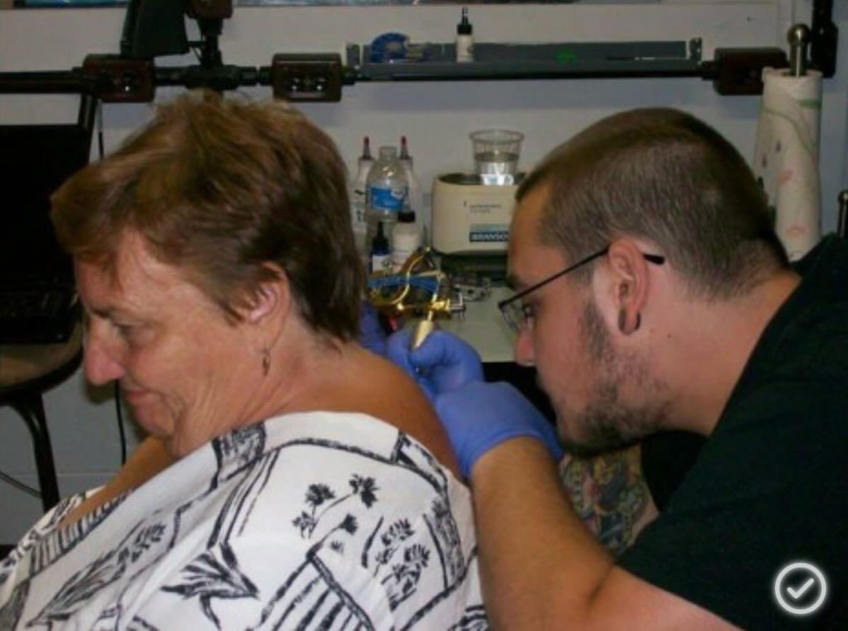 Shoulder tattoo American traditional tattoo on the shoulder by Dylan Curry