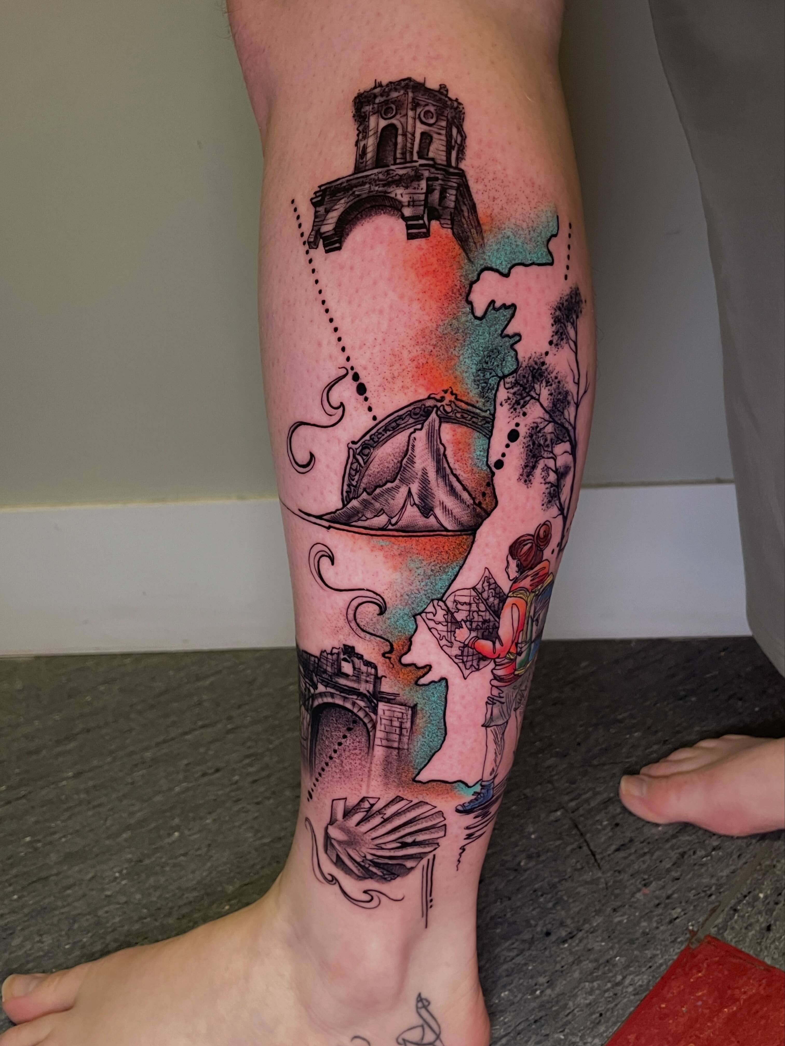 Tattoo by @karenm_tattoos — dotwork, realism