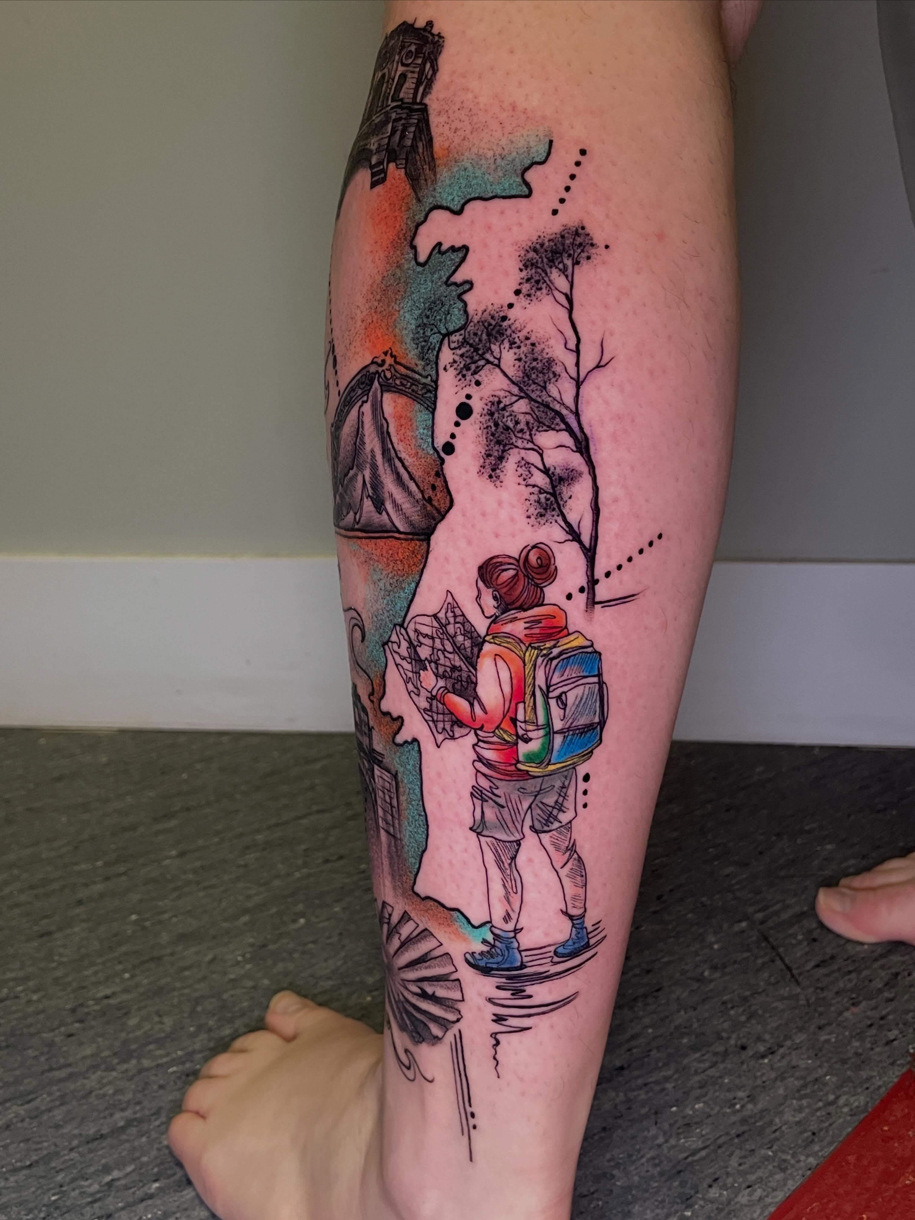 Tattoo by @karenm_tattoos — dotwork, realism