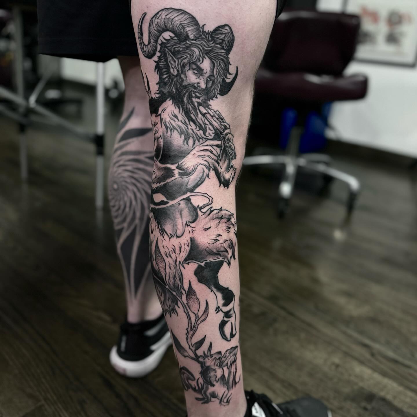 Tattoo by @sezarutattoos — black_and_grey, realism