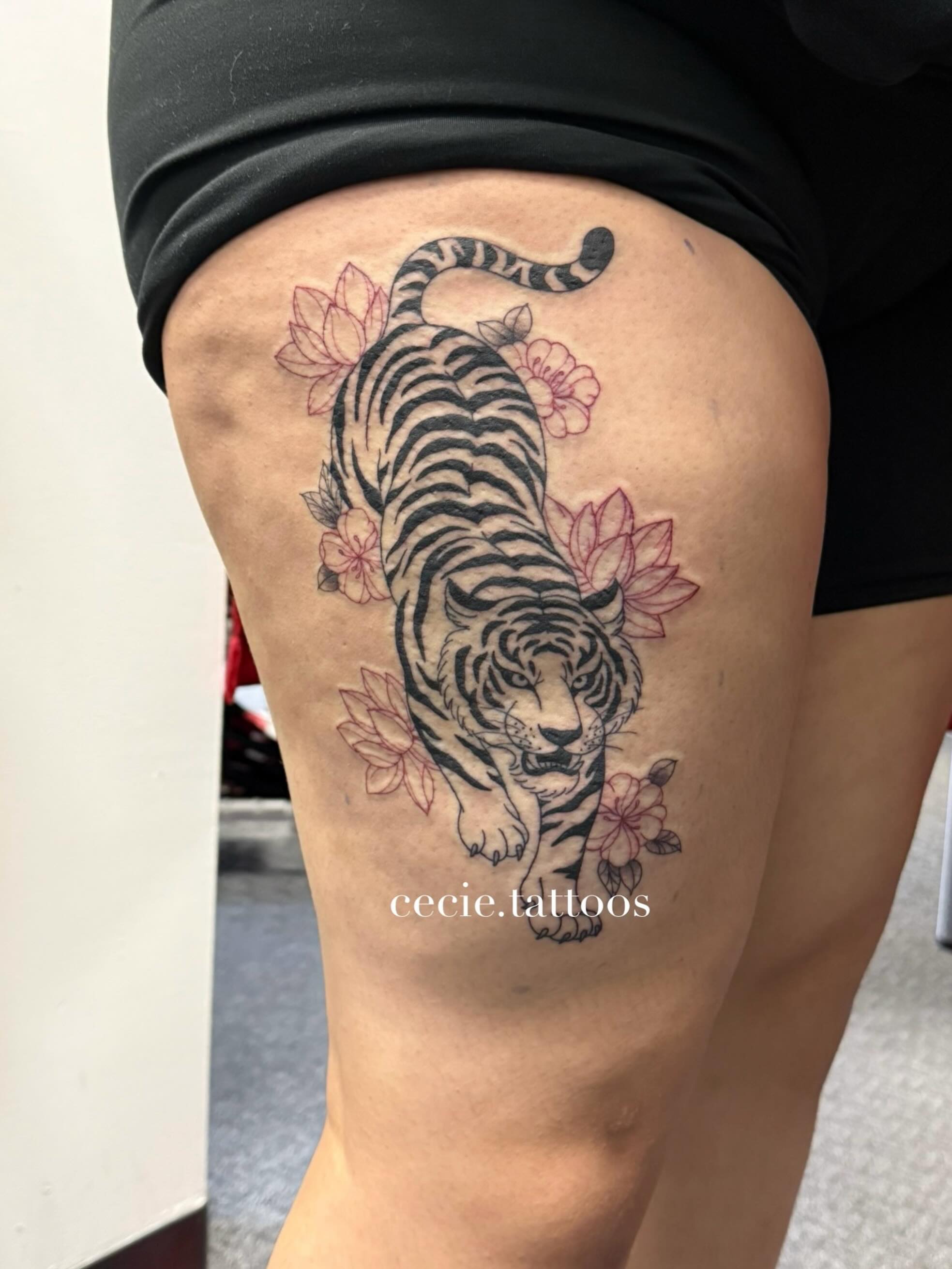 Tattoo by @cecie.tattoos — black_and_grey, realism