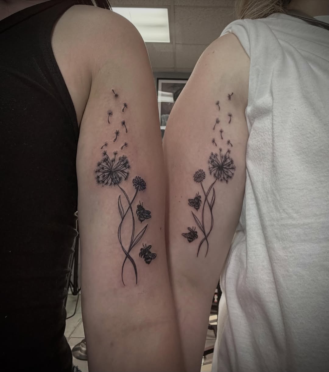 Tattoo by @spikes.and.daisies — black_and_grey