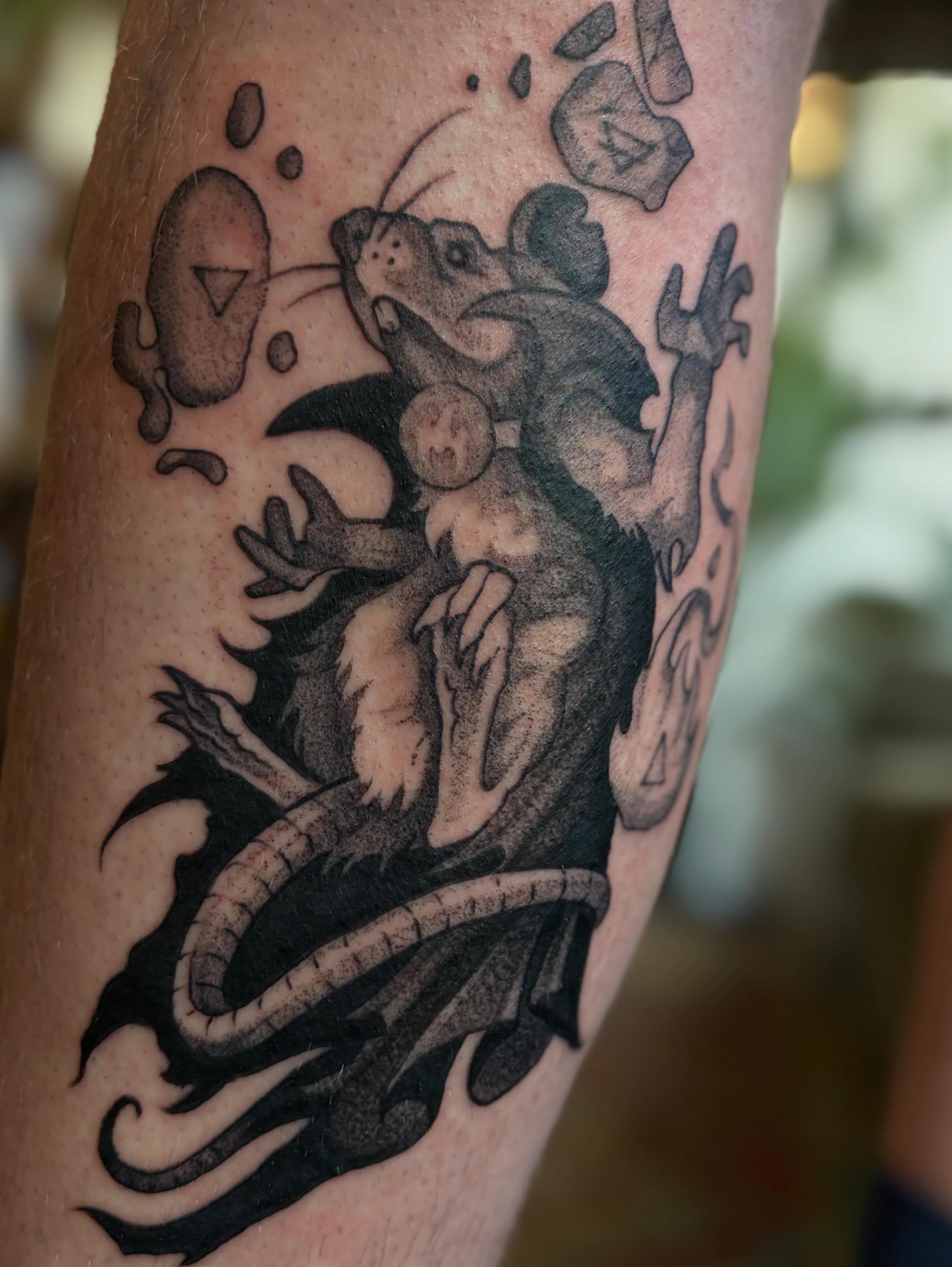Tattoo by @seanbaldwintattoos — black_and_grey, realism