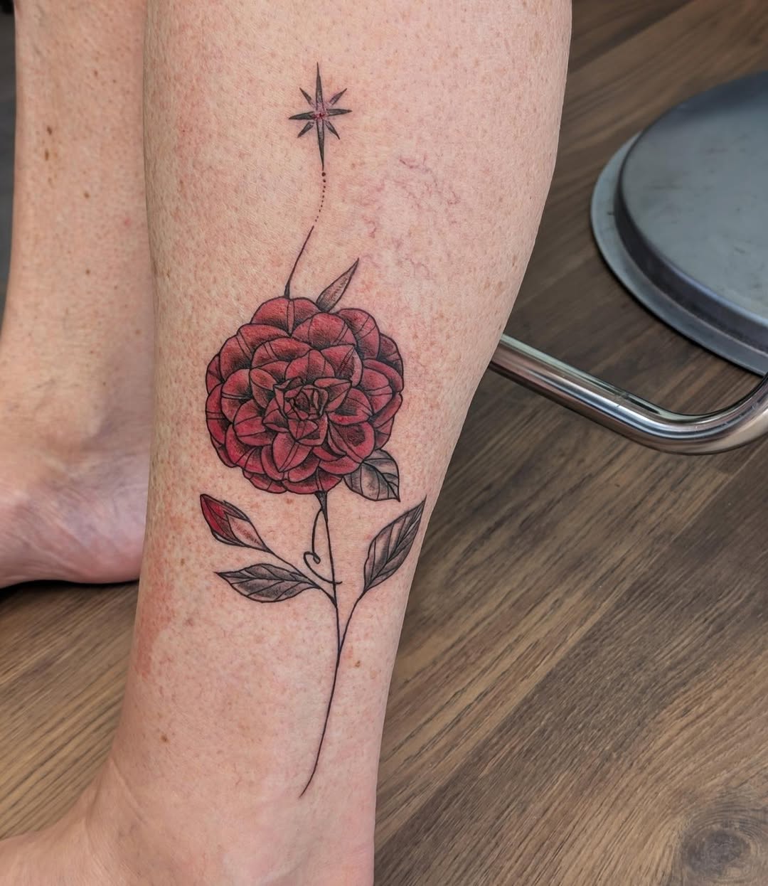 Tattoo by @voodoo_dollface_tattoo — fine_line, black_and_grey