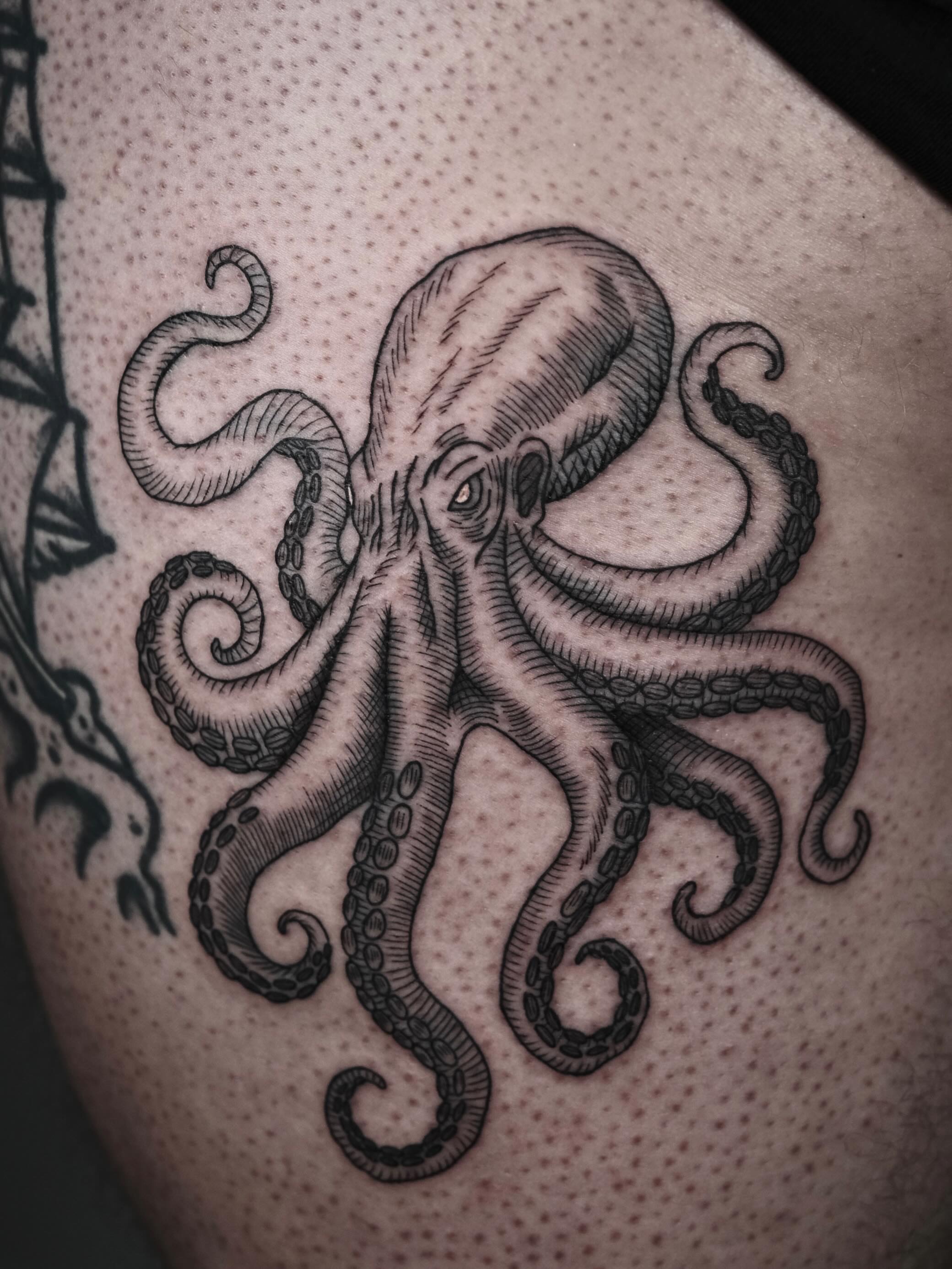 Tattoo by @nocool_kim — dotwork