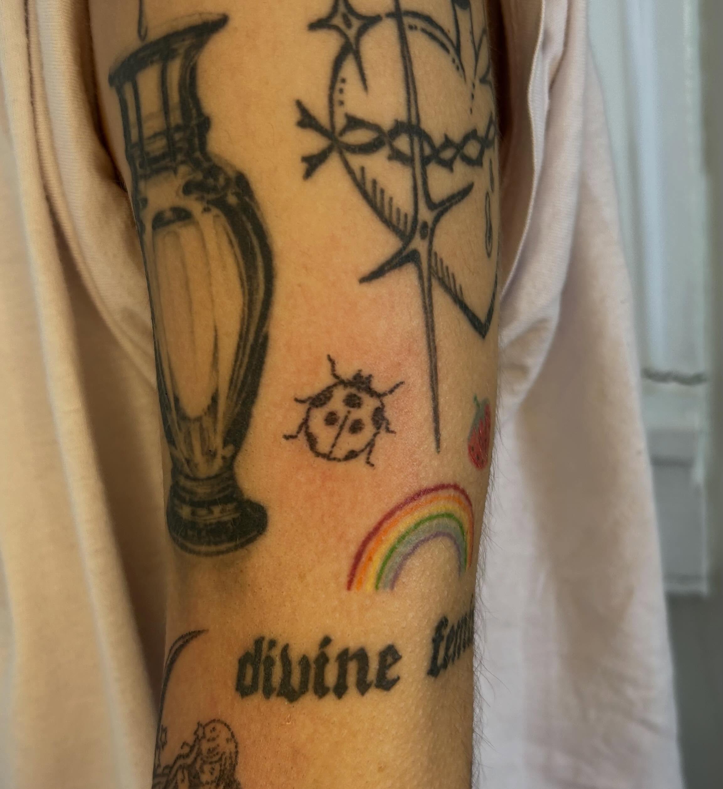 Divine feminine black and grey tattoo on the forearm by ˙⋆✮⋆˙‧₊˚✧ sophie ✧˚₊‧˙⋆✮⋆˙
