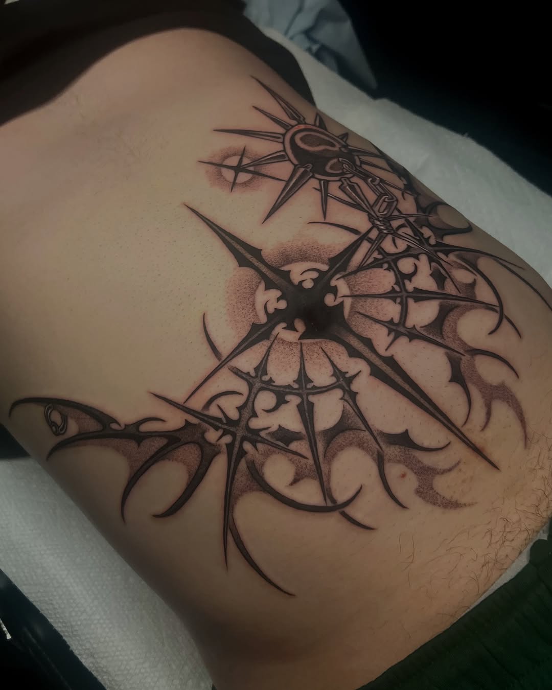 Tattoo by @mousepawz_tattoo — blackwork, ornamental
