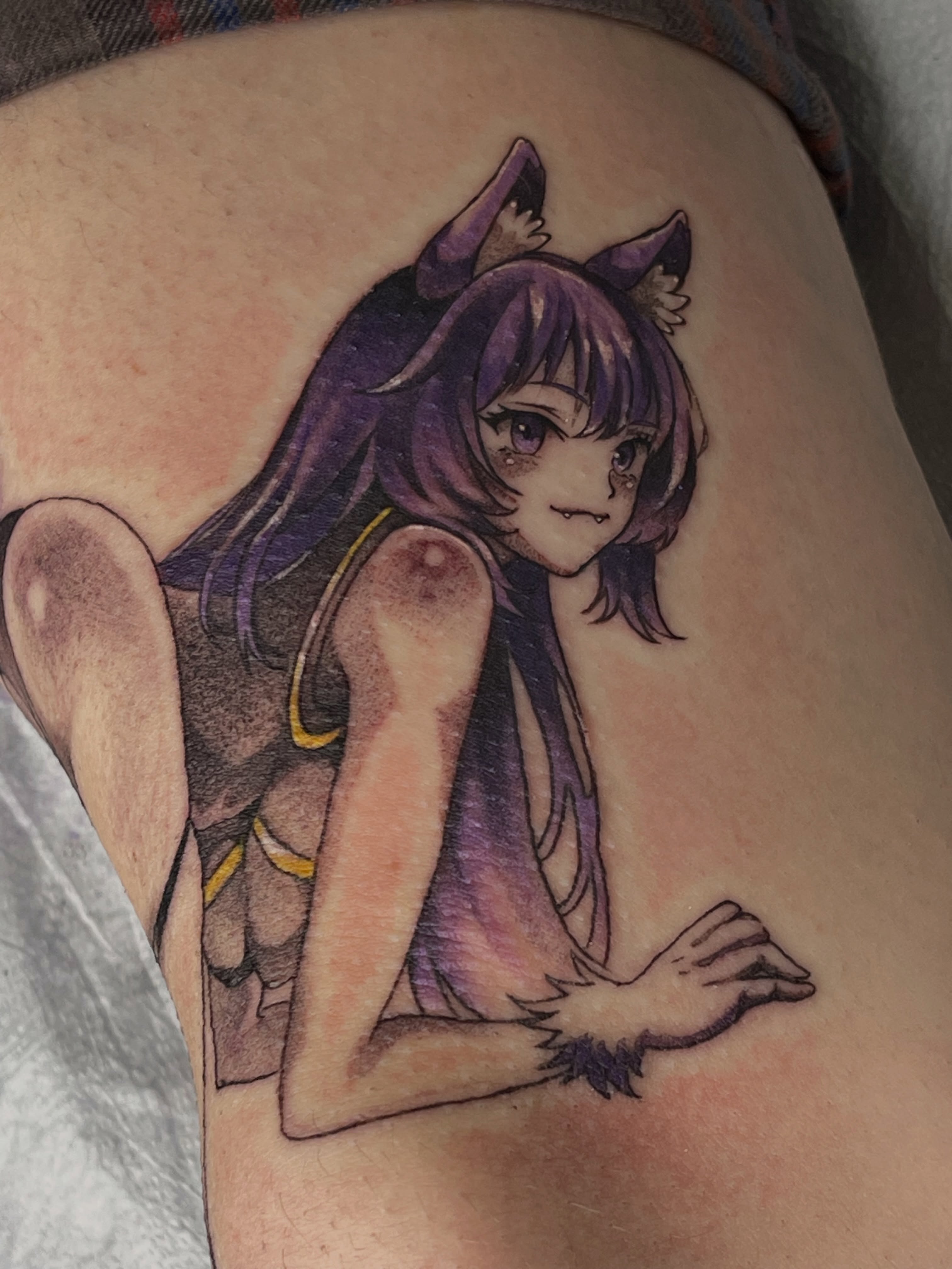 Tattoo by @horitoge_spiky — anime, realism