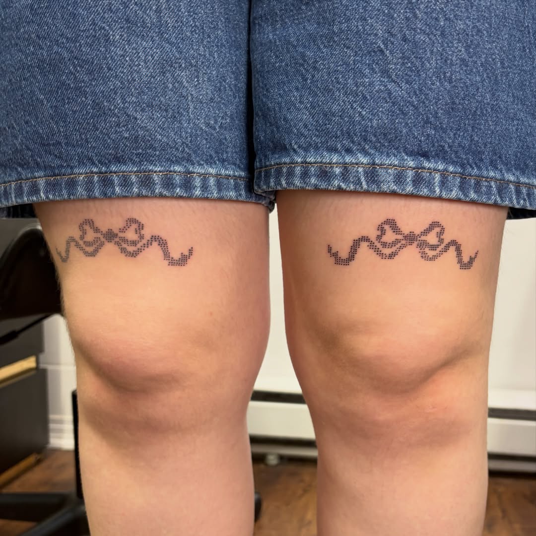 Tattoo by @mushypokes — dotwork