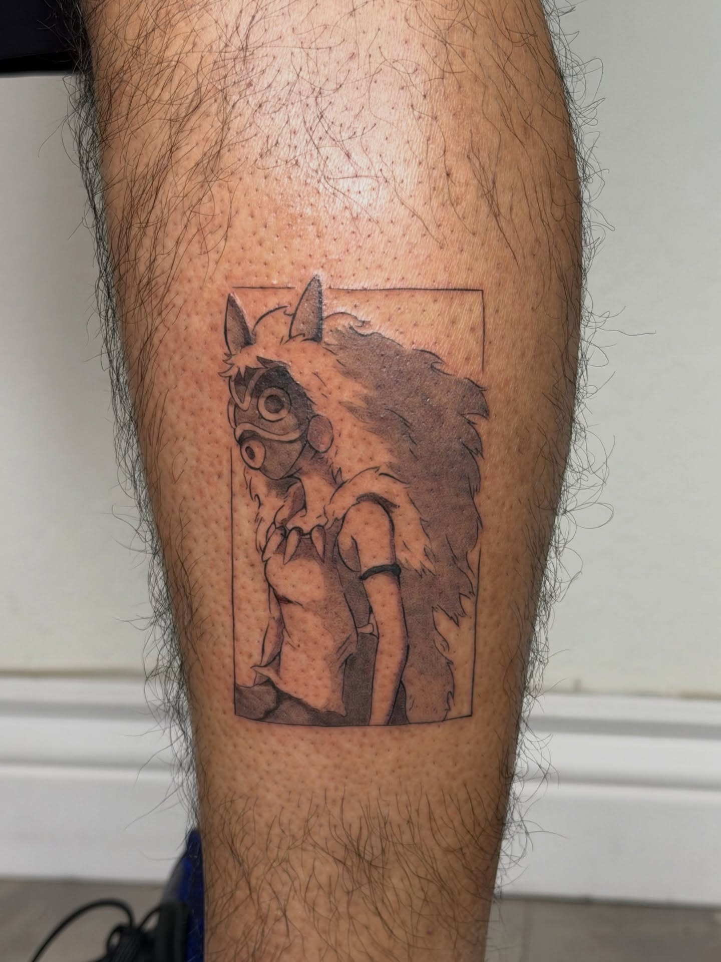 Tattoo by @lily_licious_ink — dotwork, anime