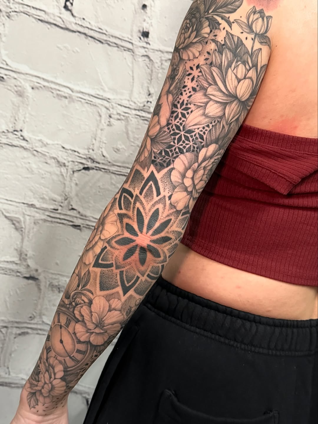 Tattoo by @stephenhansen_tattoos — black_and_grey, dotwork