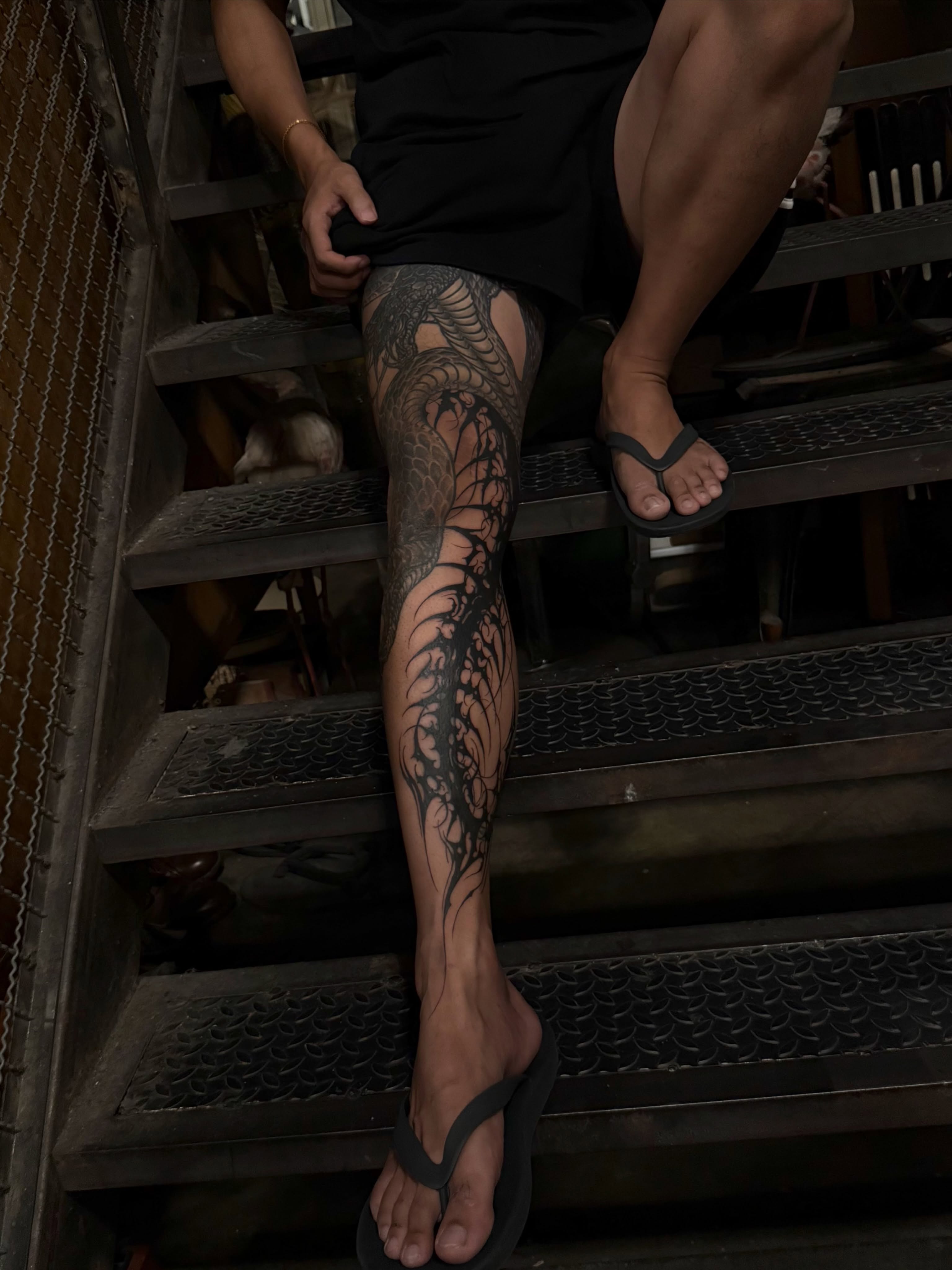 Tattoo by @voldblk — black_and_grey