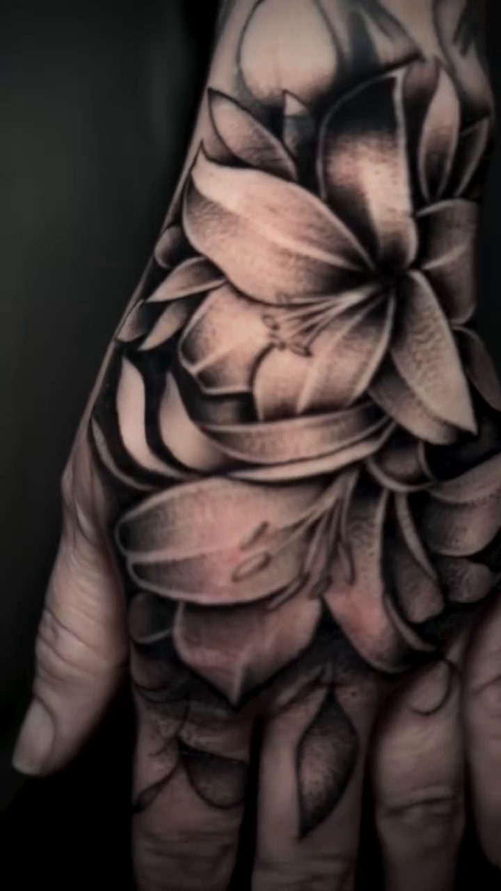 Floral realism tattoo by Ricky Salinas Jr. π€, San Antonio, Texas