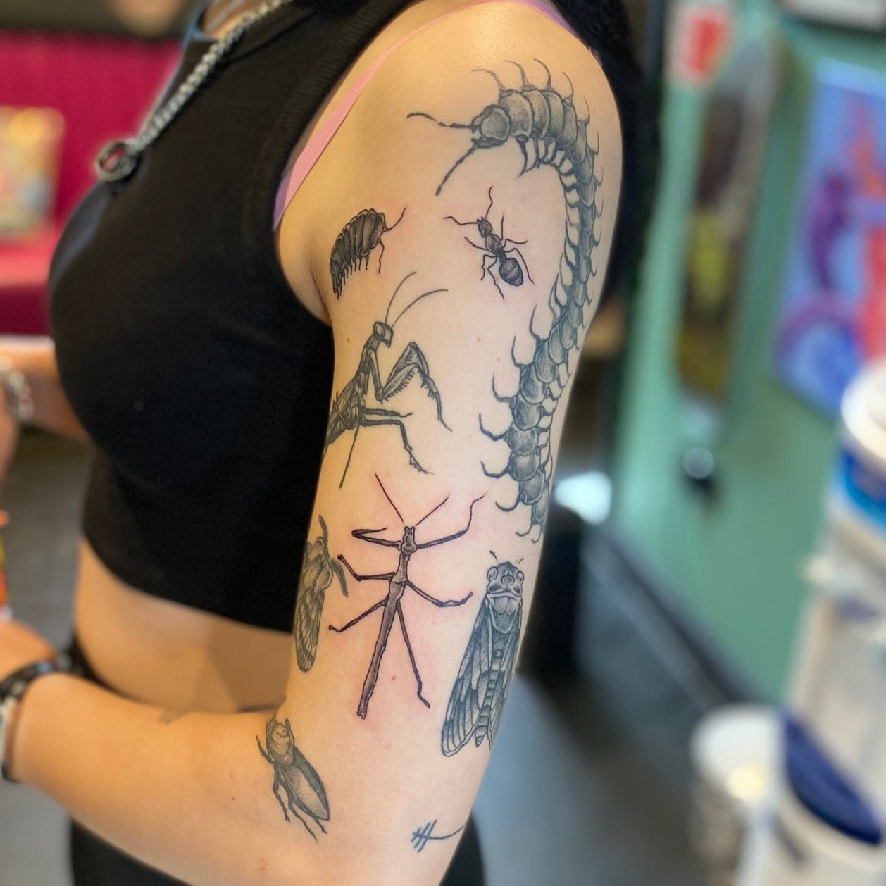 Tattoo by @carafrankenstein — black_and_grey
