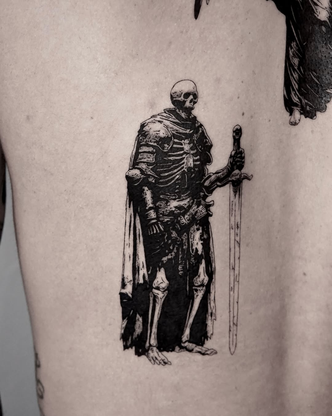 Tattoo by @caesar_tattooer — blackwork, dark_realism