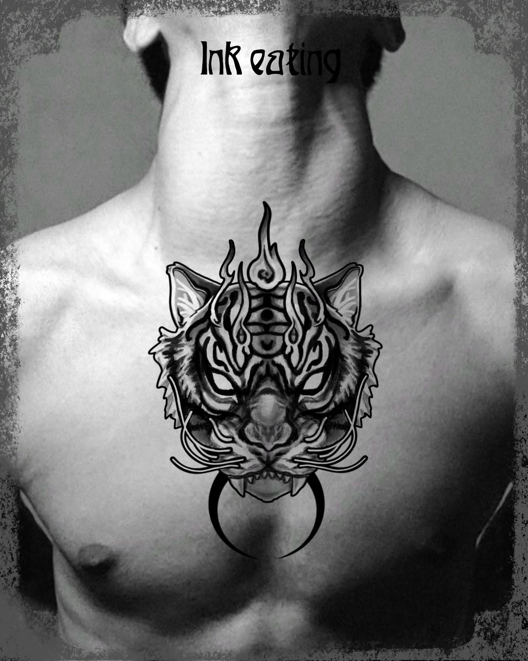 Tattoo by @ink_eating β blackwork, black_and_grey