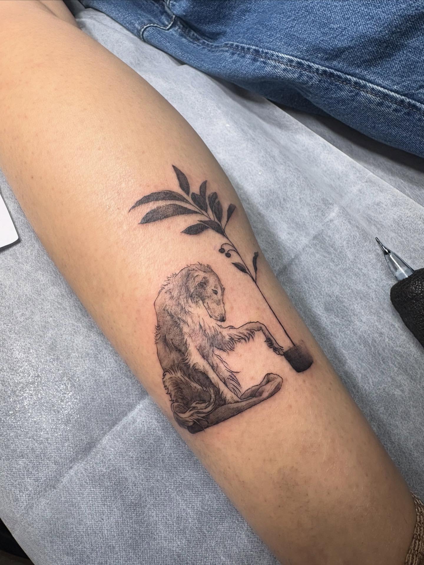 Tattoo by @roommate_tat — black_and_grey