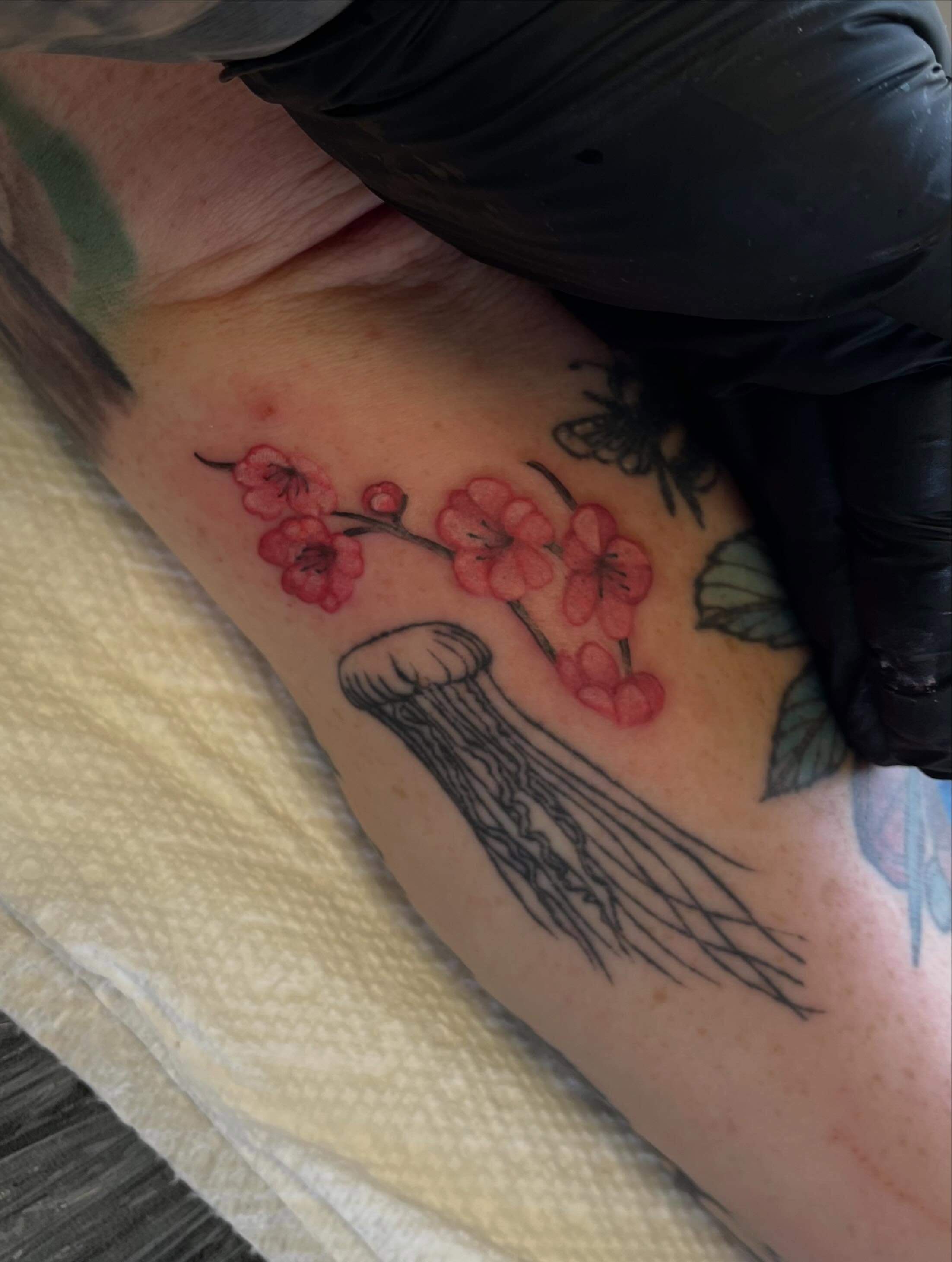 Tattoo by @taratimoon — dotwork