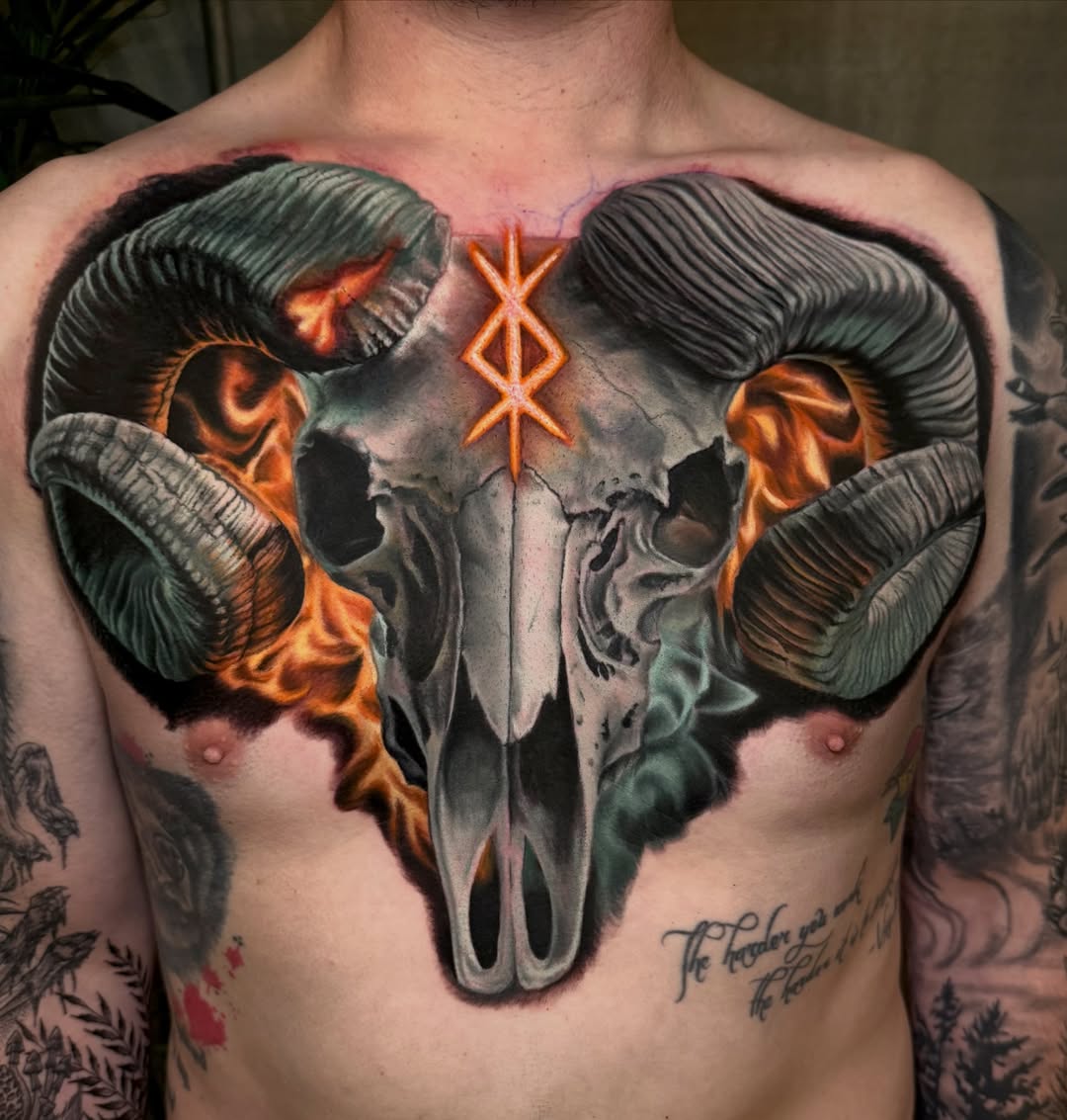 Tattoo by @mattvaught_tattoo — realism, black_and_grey