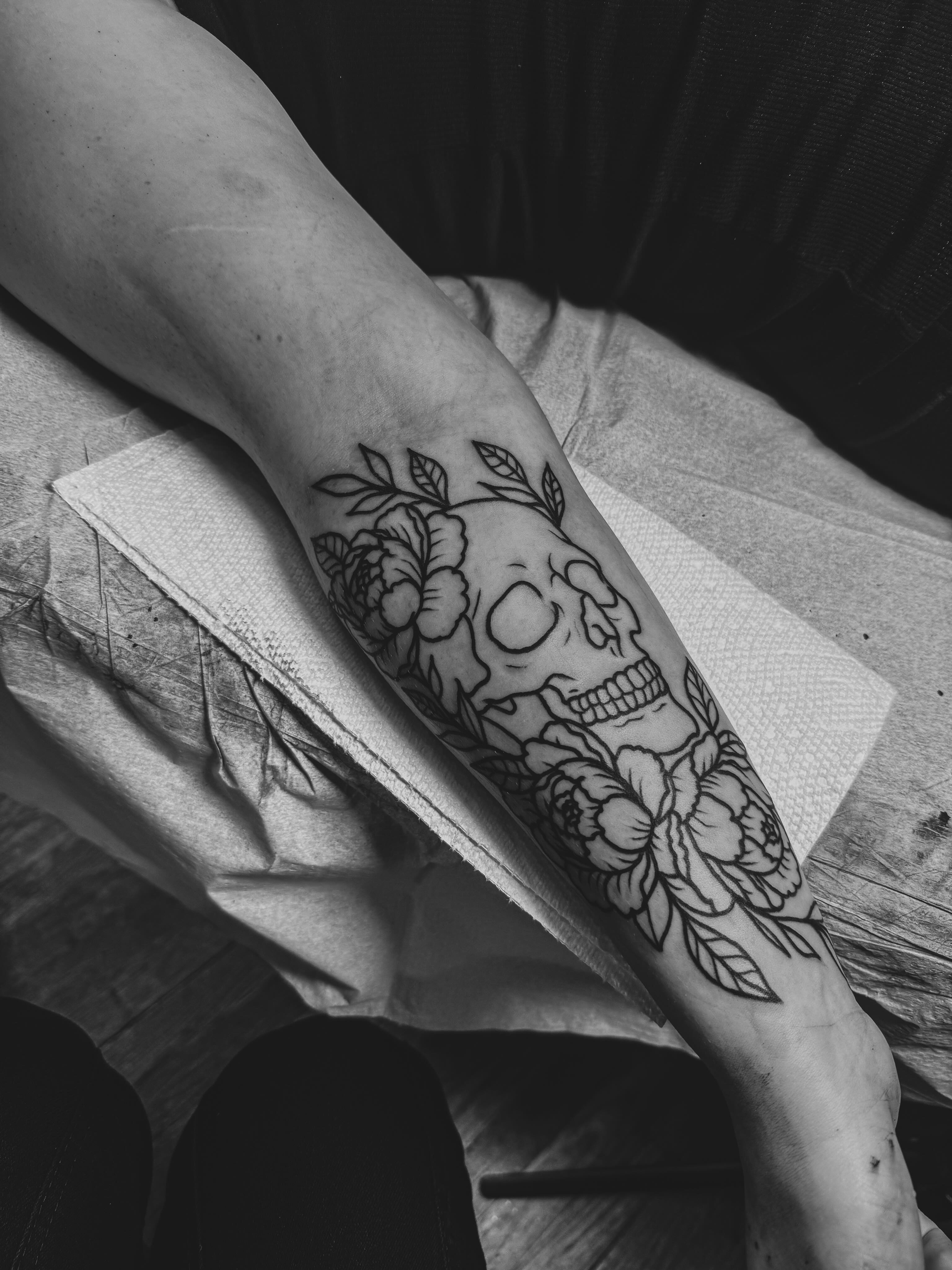 Tattoo by @bashtattooer — black_and_grey
