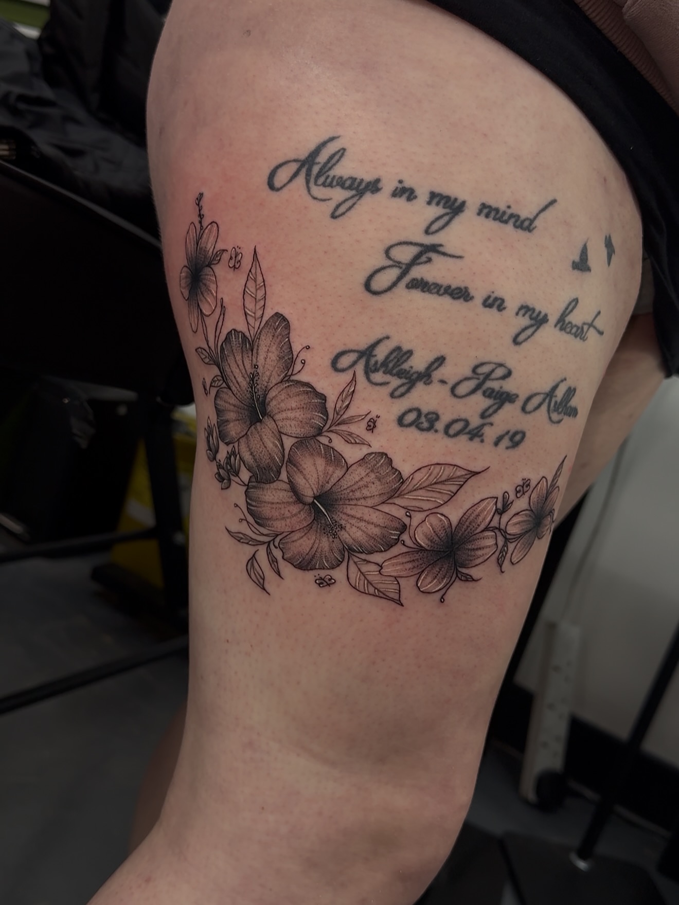 Tattoo by @tattsbykimbo — black_and_grey, fine_line