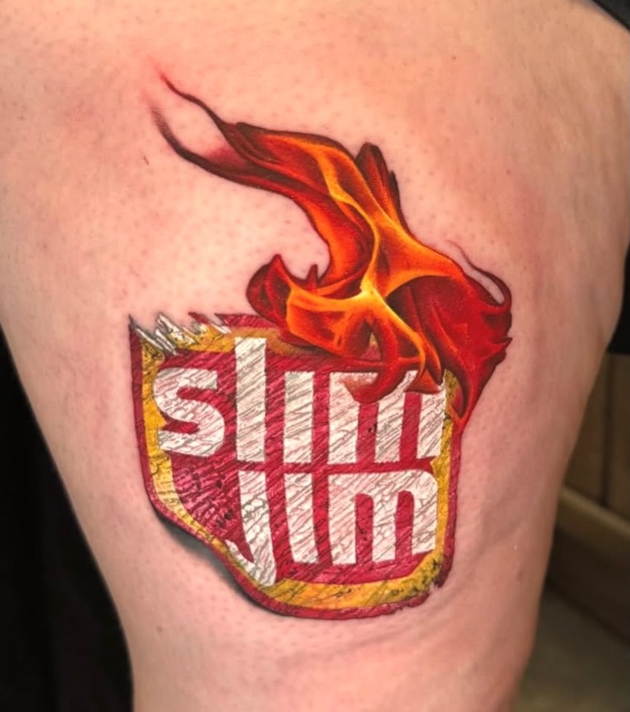 Tattoo by @derekgtattoos — realism, trash_polka