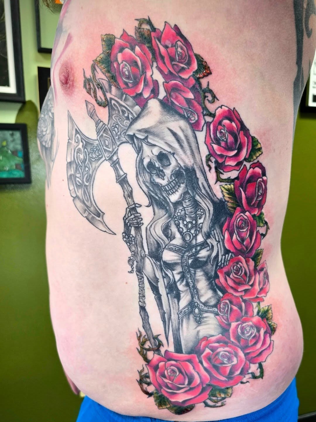 Tattoo by @bonnieseeley — black_and_grey, realism