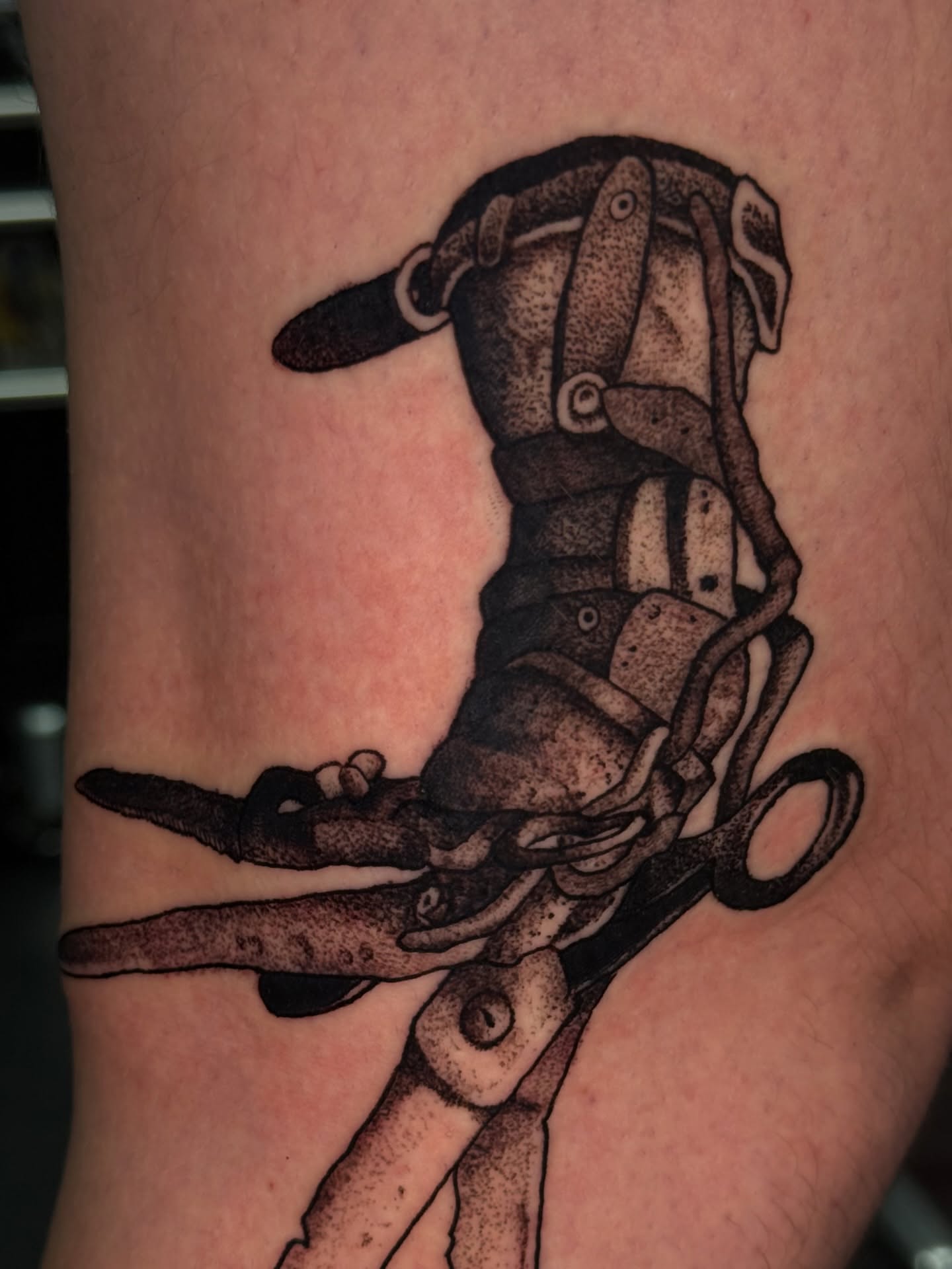 Tattoo by @erinmorbidtattoo — dotwork