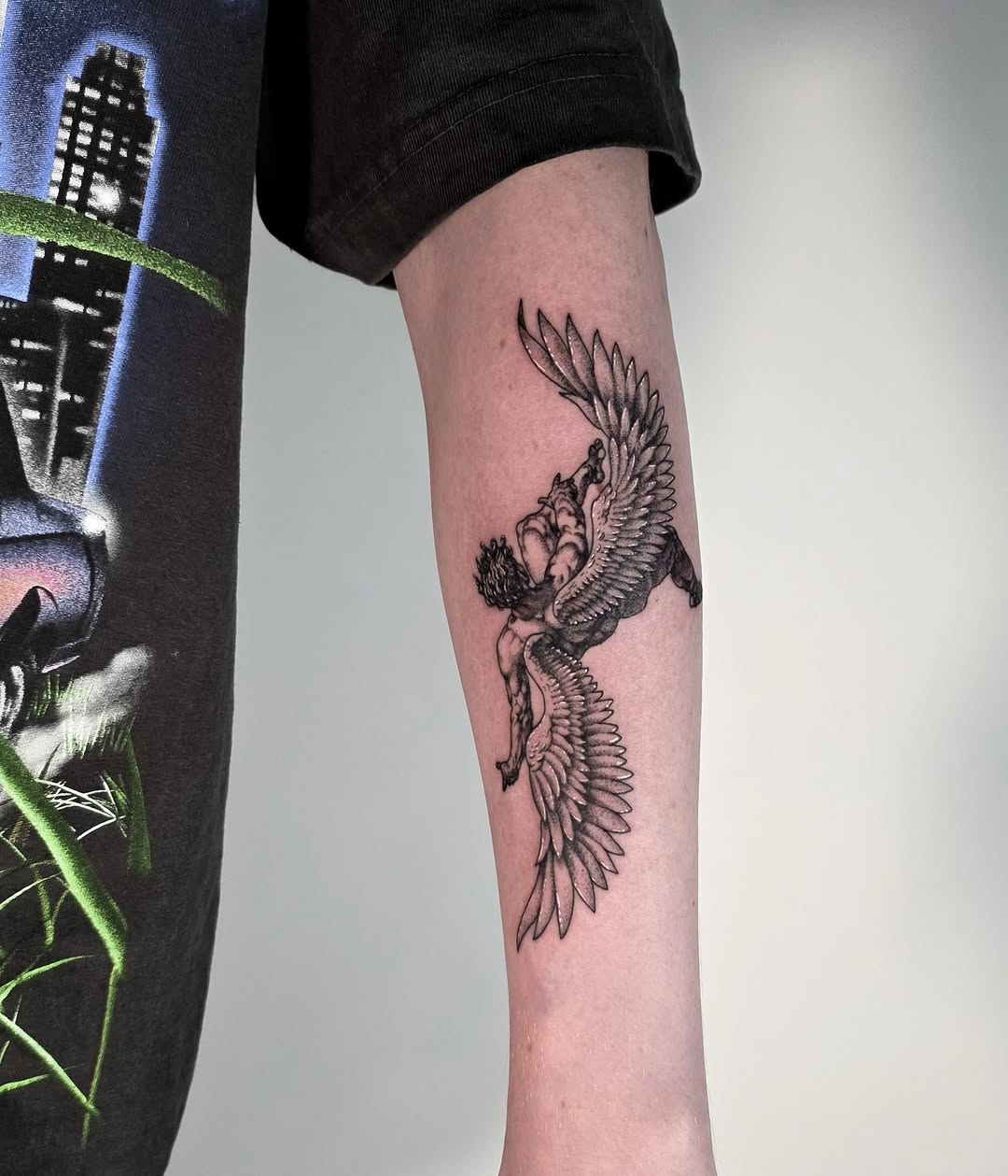 Tattoo by @corpsecreamtattoo — black_and_grey, realism