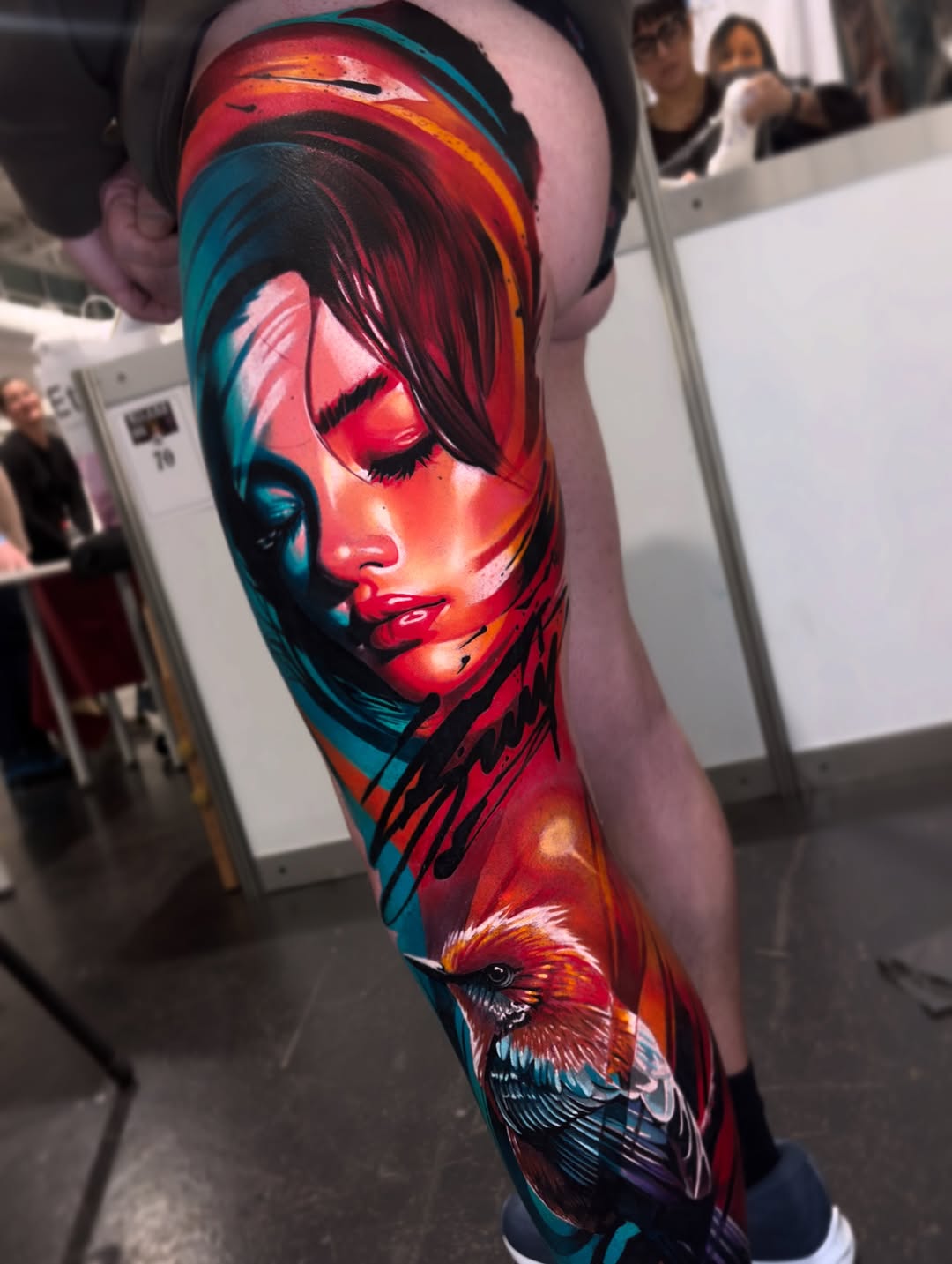 Tattoo by @vono.tattooer — realism, trash_polka