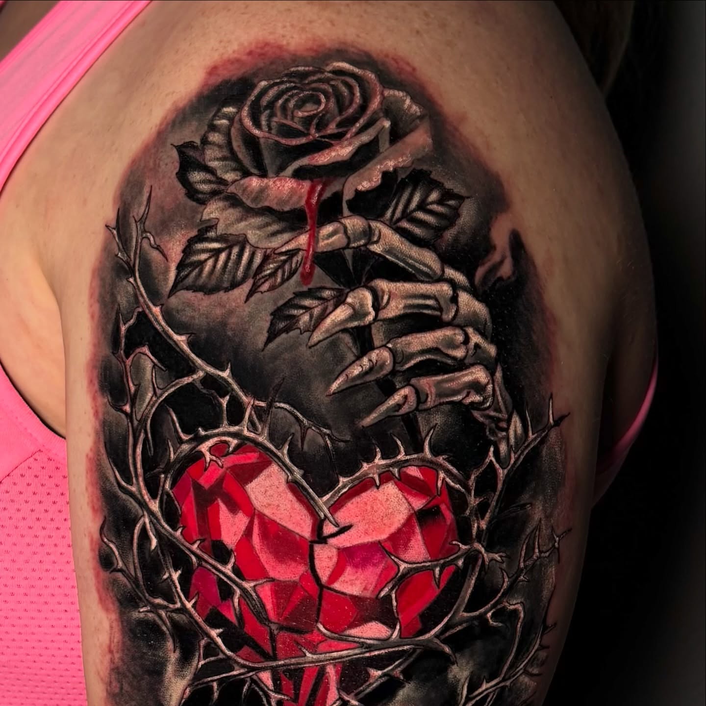 Tattoo by @davesancheztattooer — dark_realism