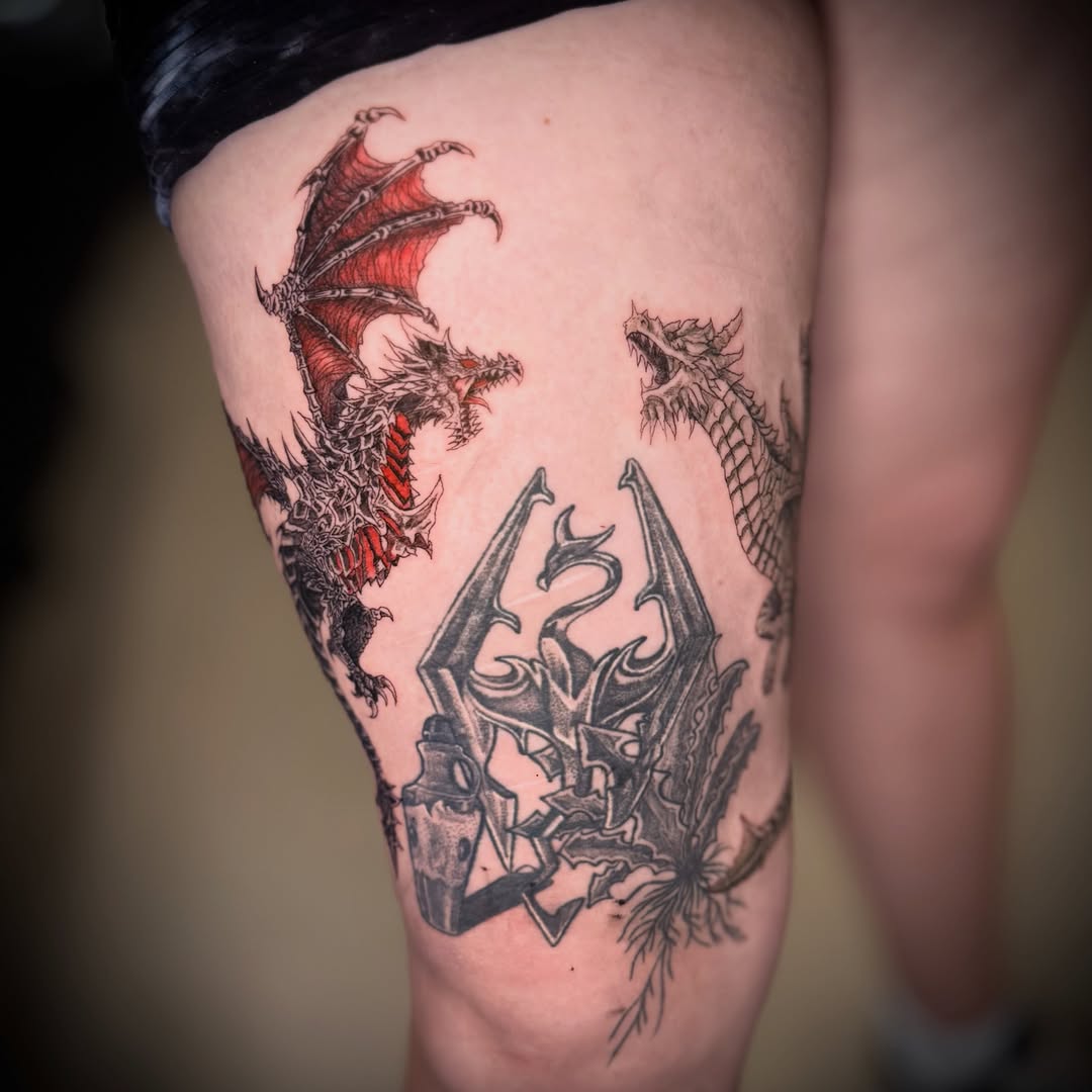 Tattoo by @janai.artistry — black_and_grey, geometric