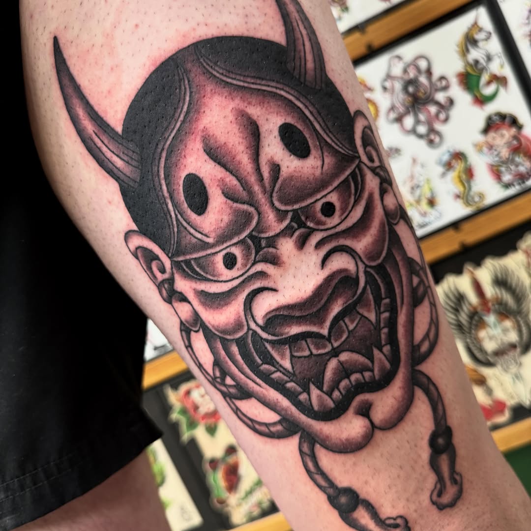 Tattoo by @fantasytattooco — black_and_grey
