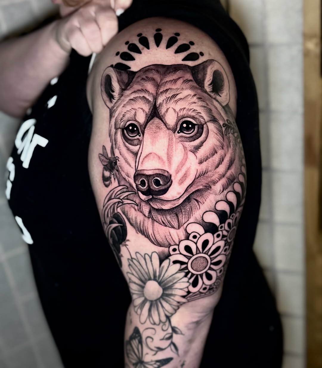 Tattoo by @magicslug — realism, black_and_grey