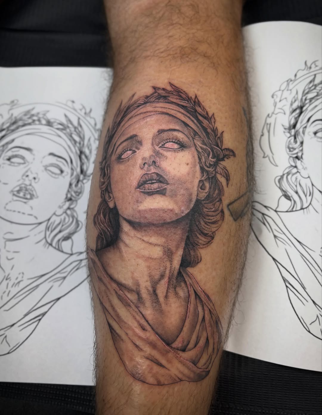 Tattoo by @diary_of_tattoos โ realism, black_and_grey
