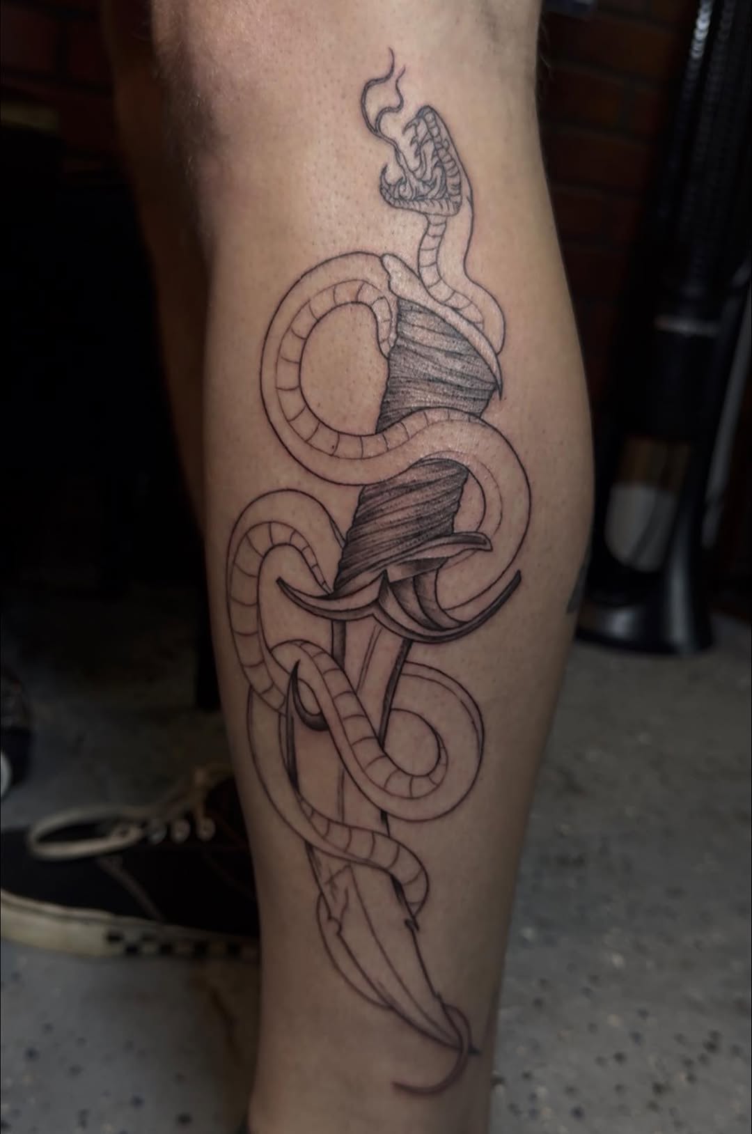 Tattoo by @tats.by.possum — black_and_grey, fine_line
