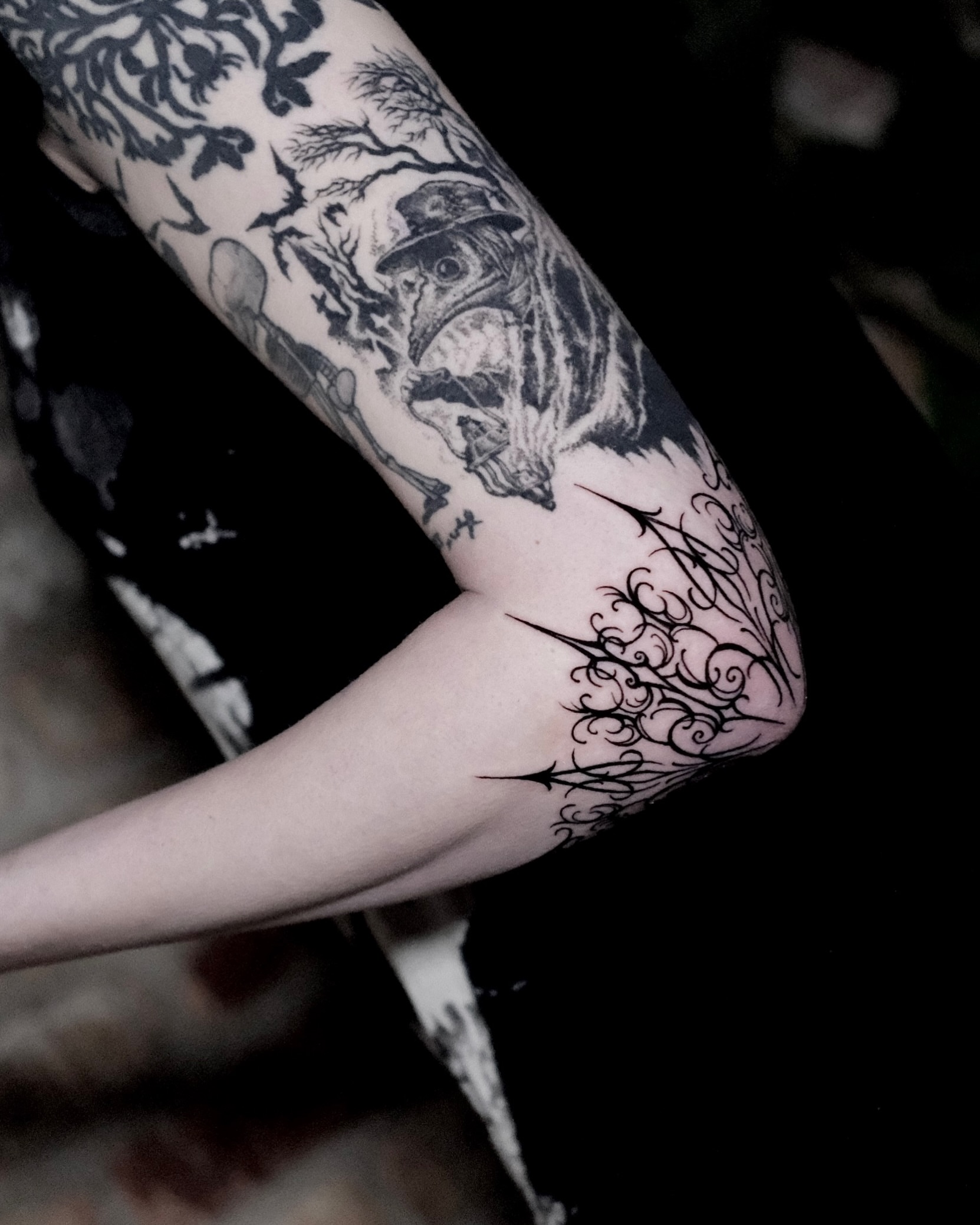 Tattoo by @hellbunnytattoos — black_and_grey, realism
